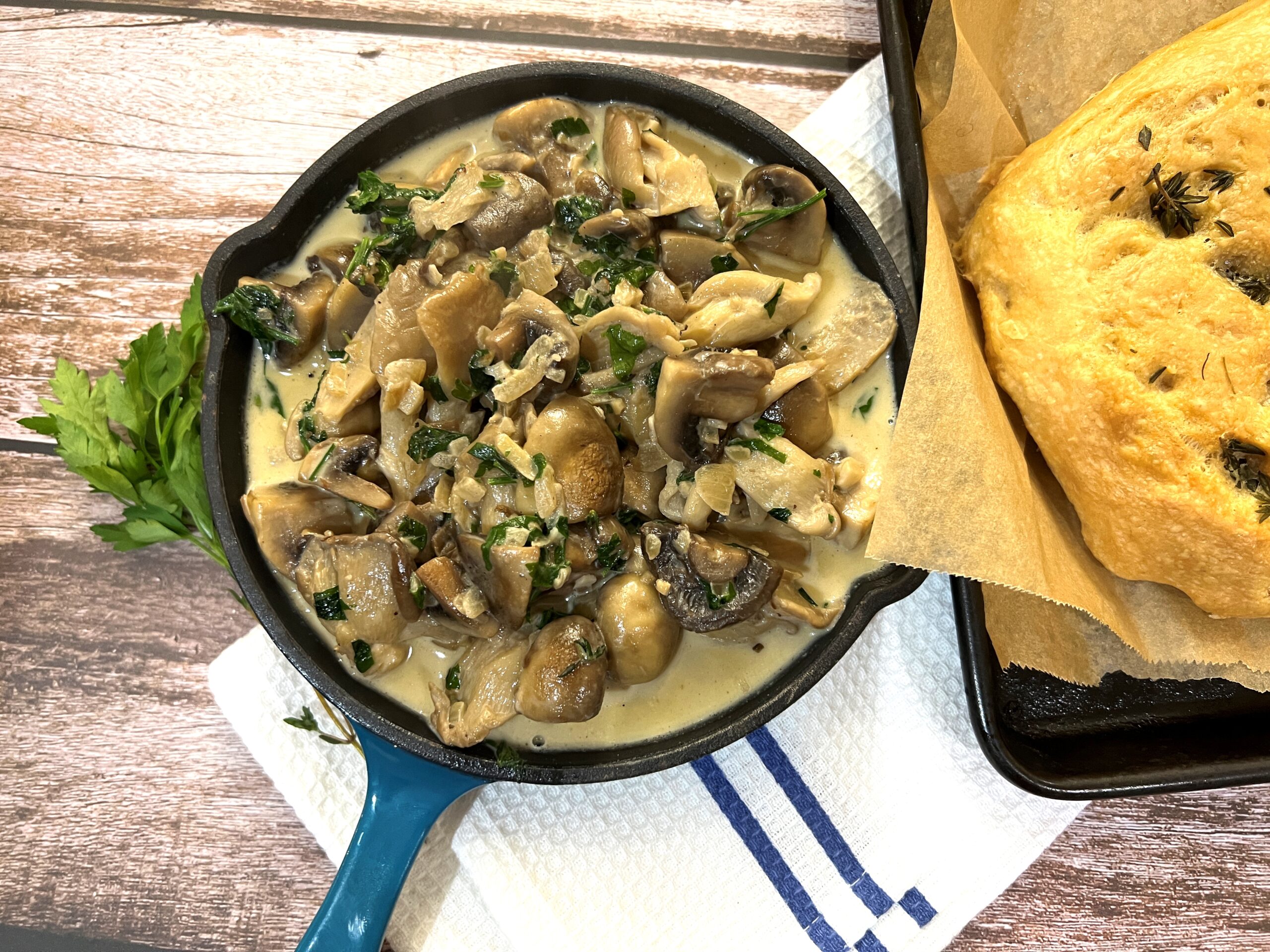 Mushroom Fricassee with Fresh Herbs Recipe