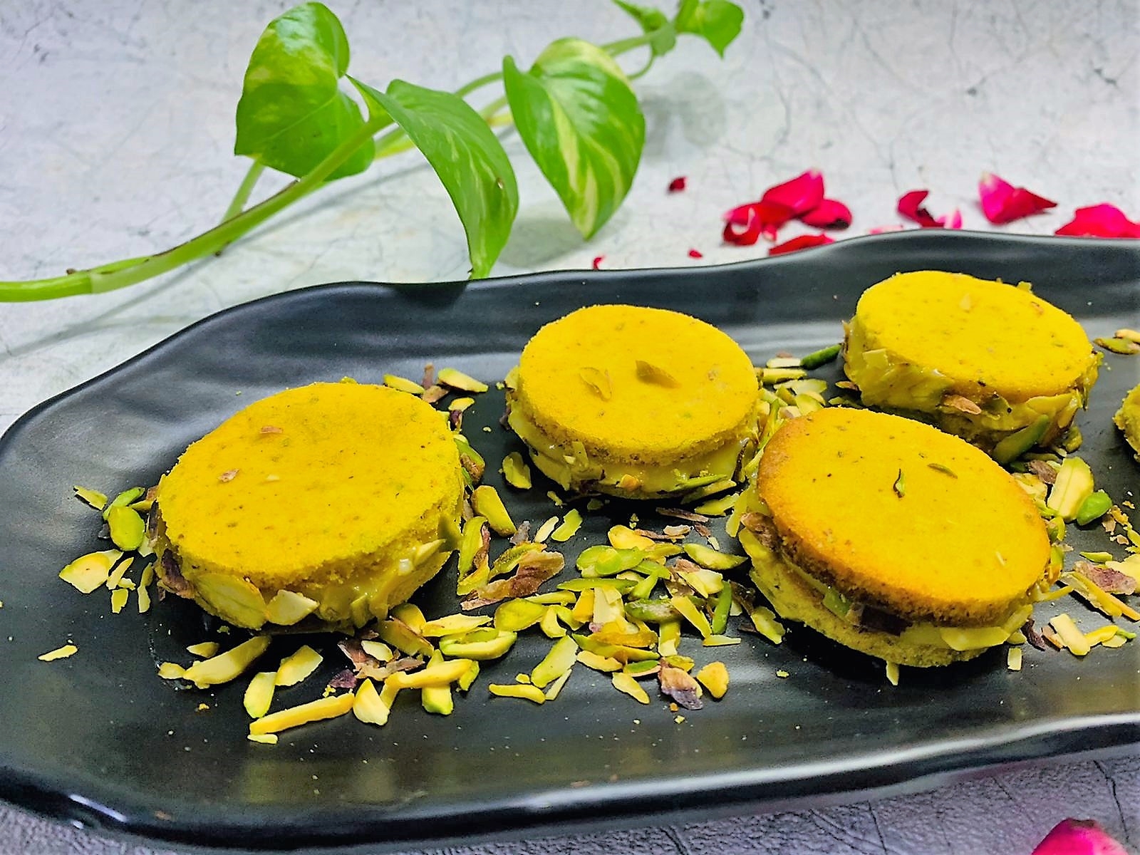 Eggless Ras Malai Cookies Recipe