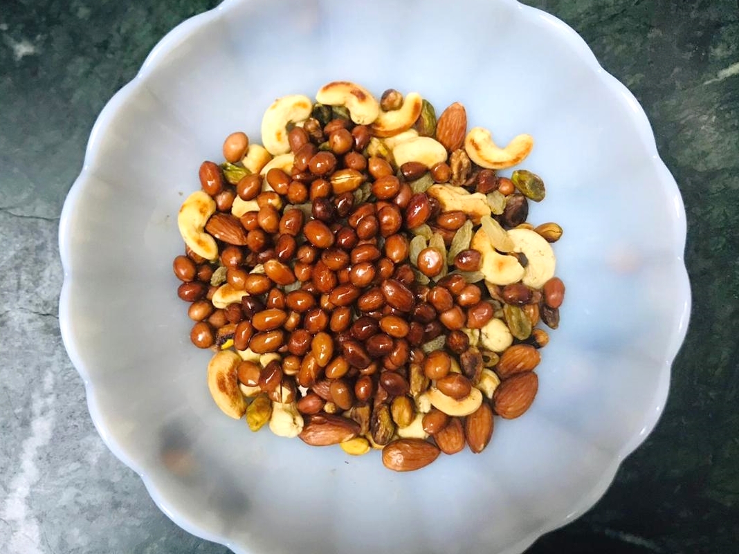 Roasted Nuts Chaat Recipe