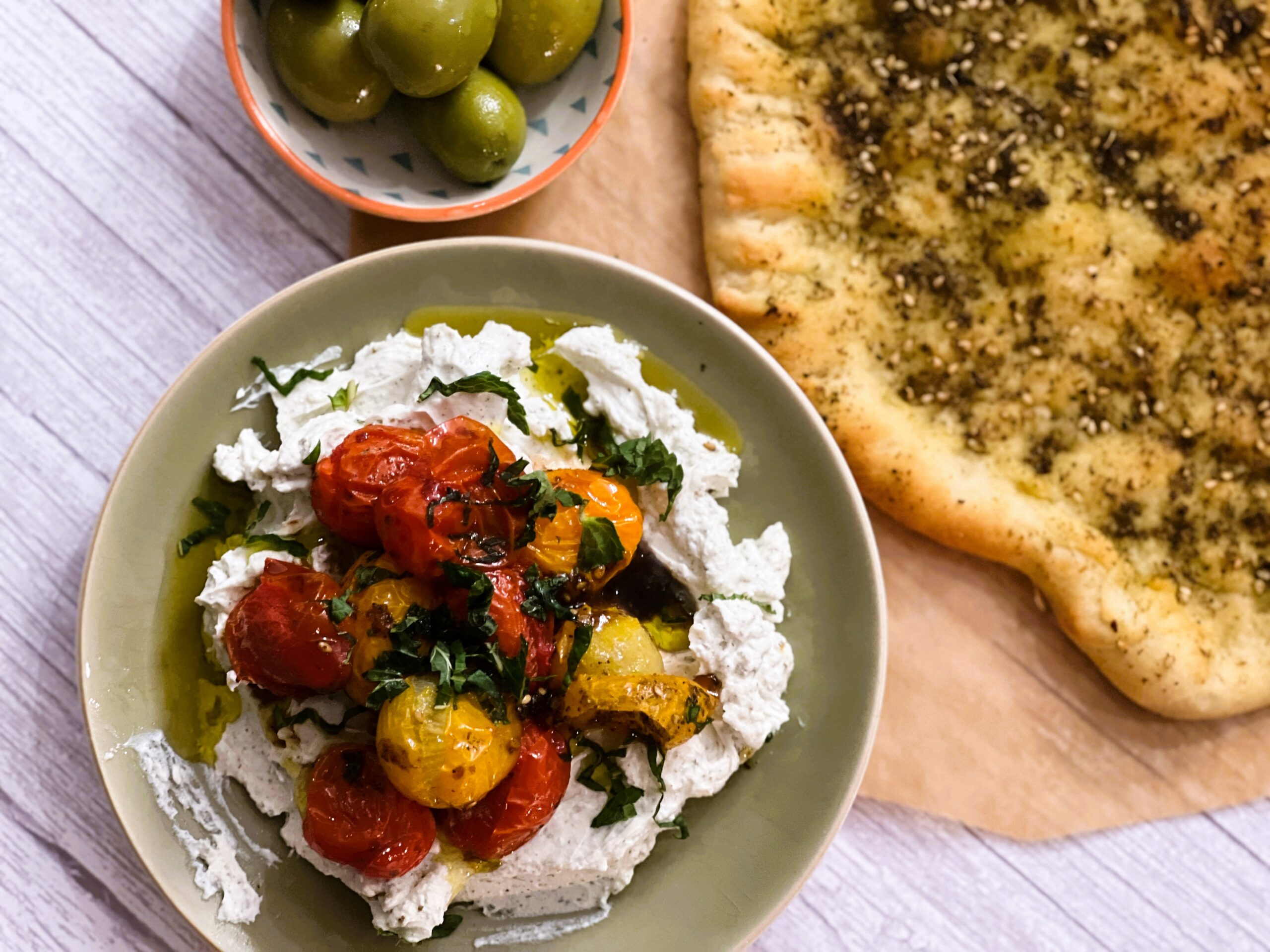 Labneh with Roasted Tomatoes Recipe