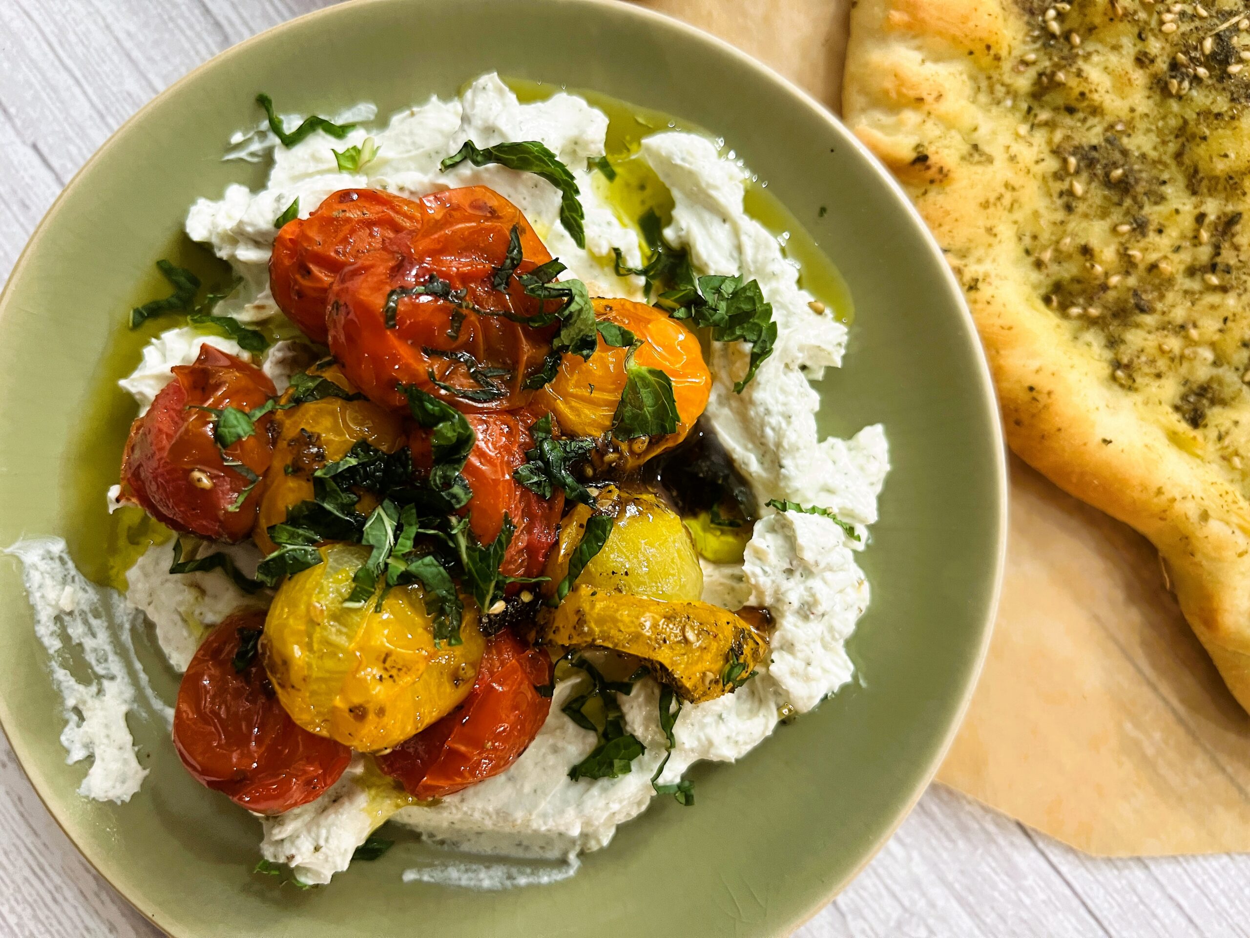Labneh with Roasted Tomatoes Recipe