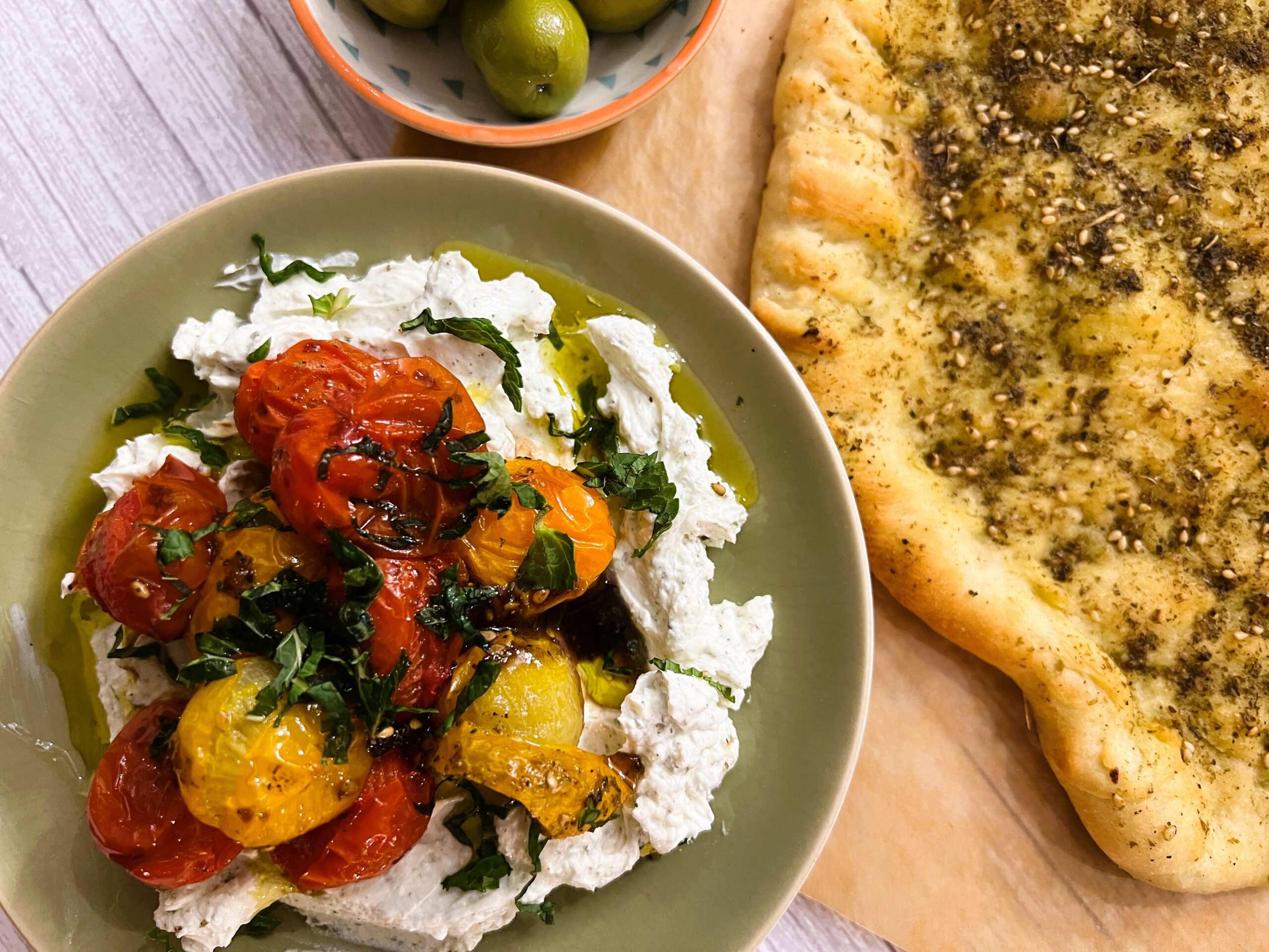 Labneh with Roasted Tomatoes Recipe