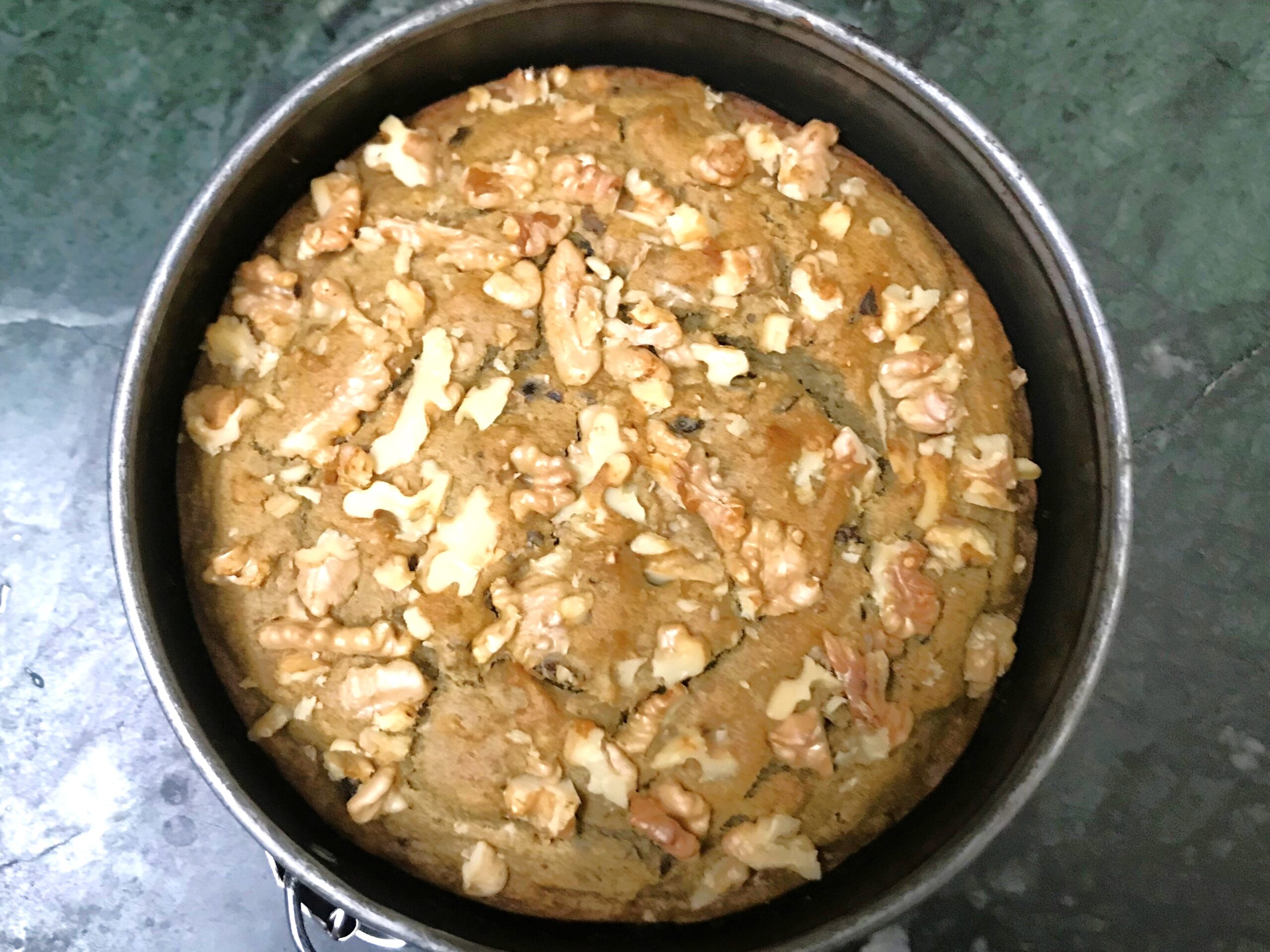 Eggless Date and Walnut Cake Recipe