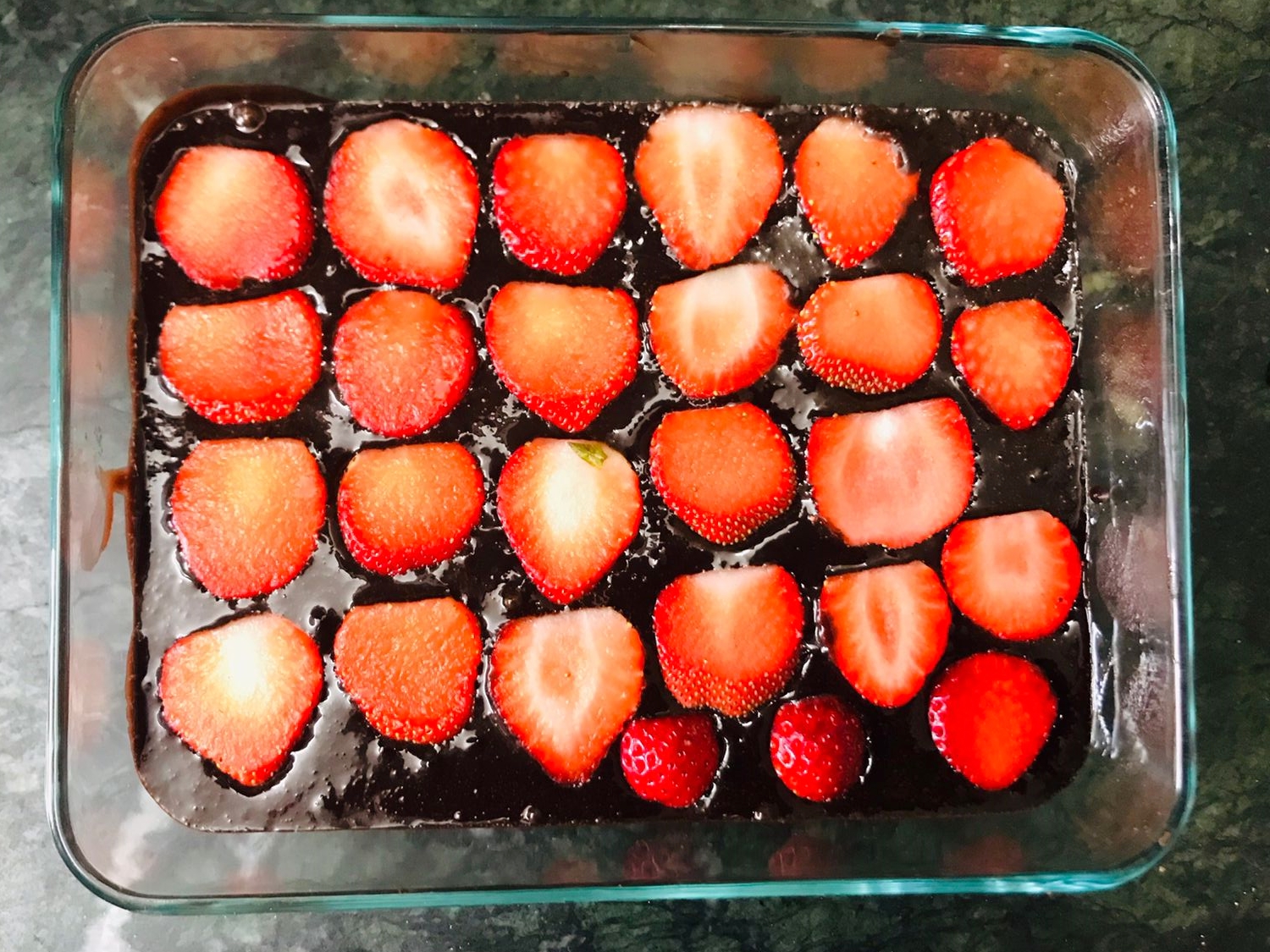 Chocolate Strawberry Pudding Recipe (Eggless)