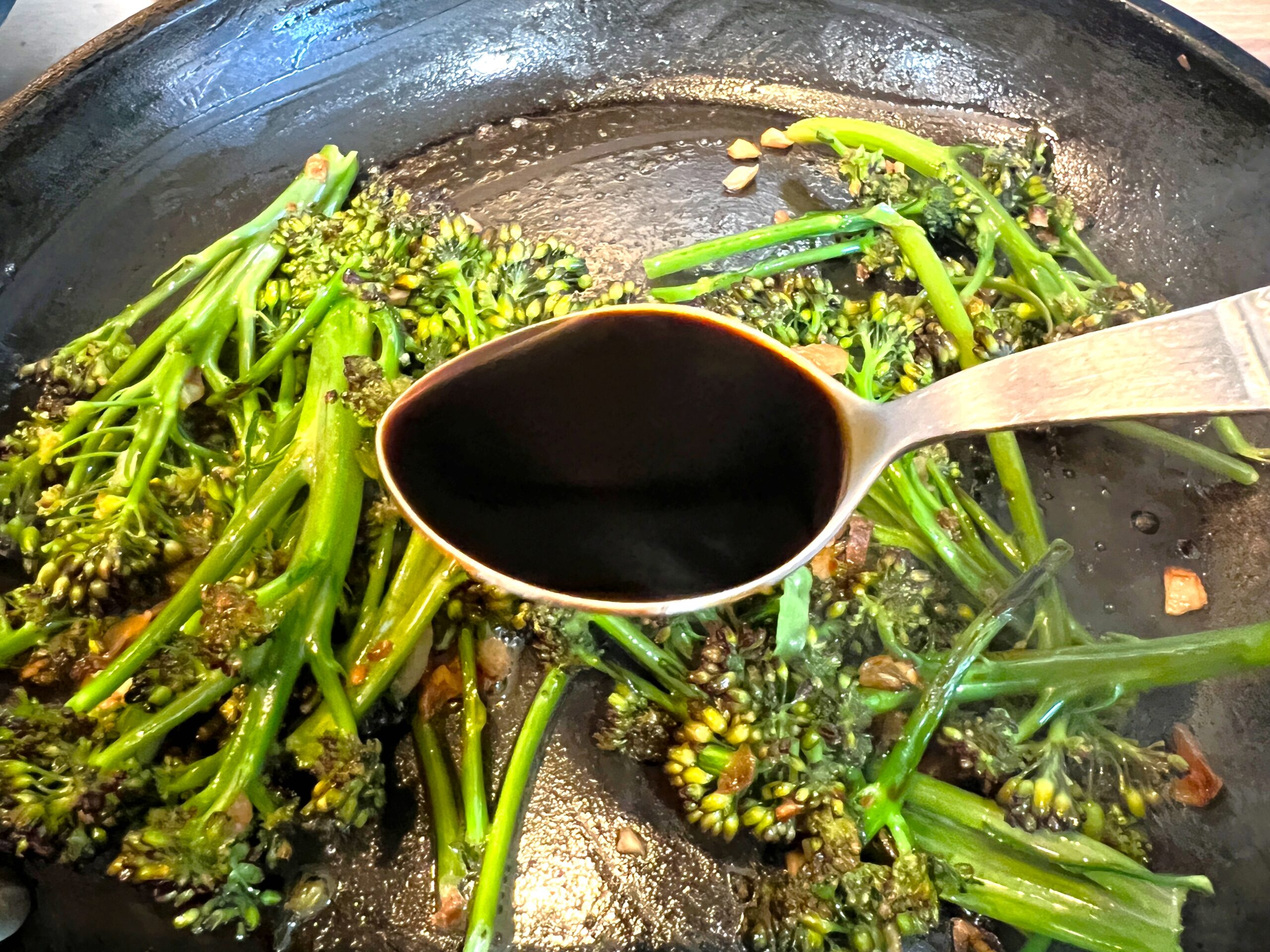 Tossed Purple Sprouting Broccoli Stems Recipe