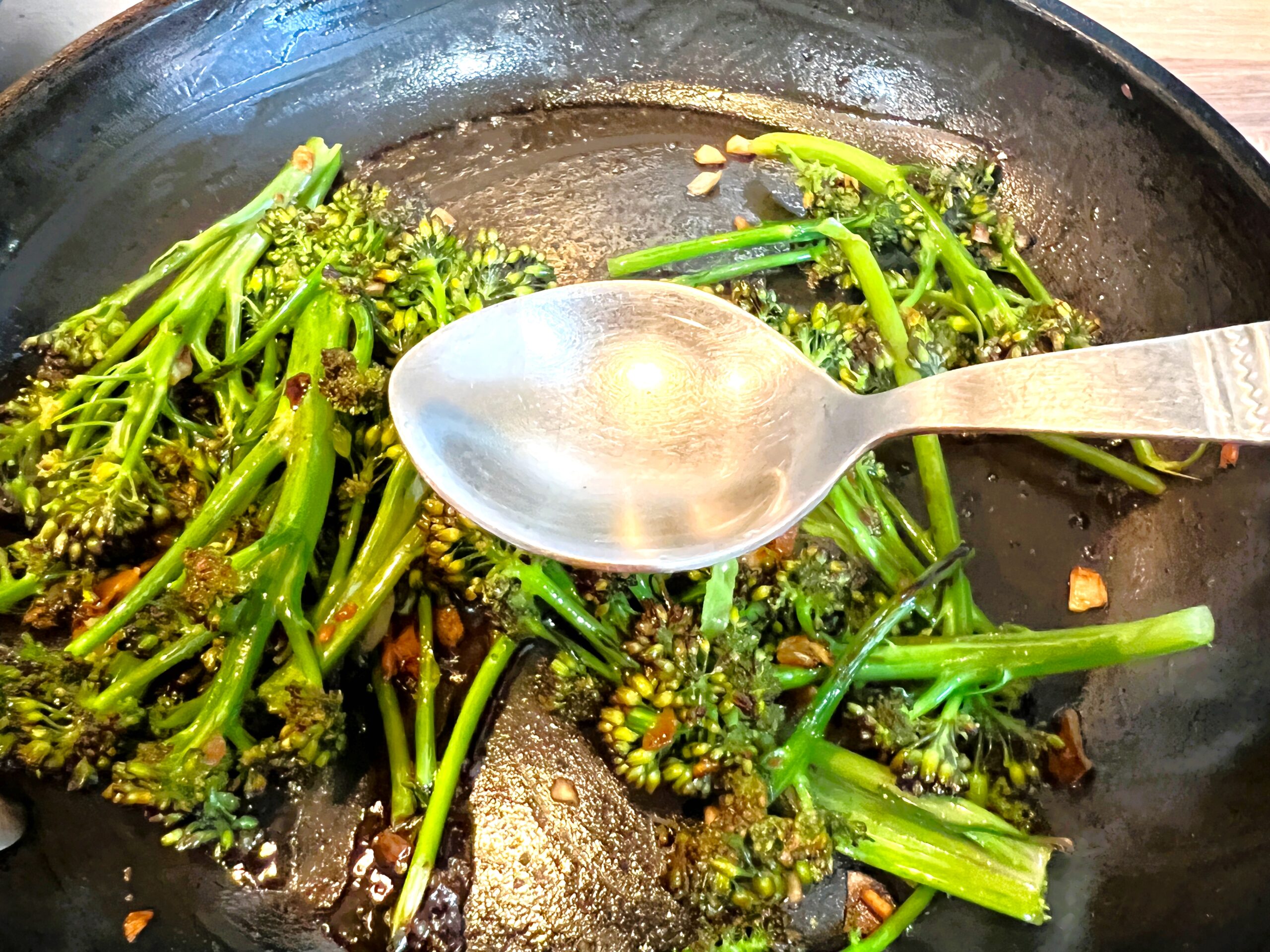 Tossed Purple Sprouting Broccoli Stems Recipe