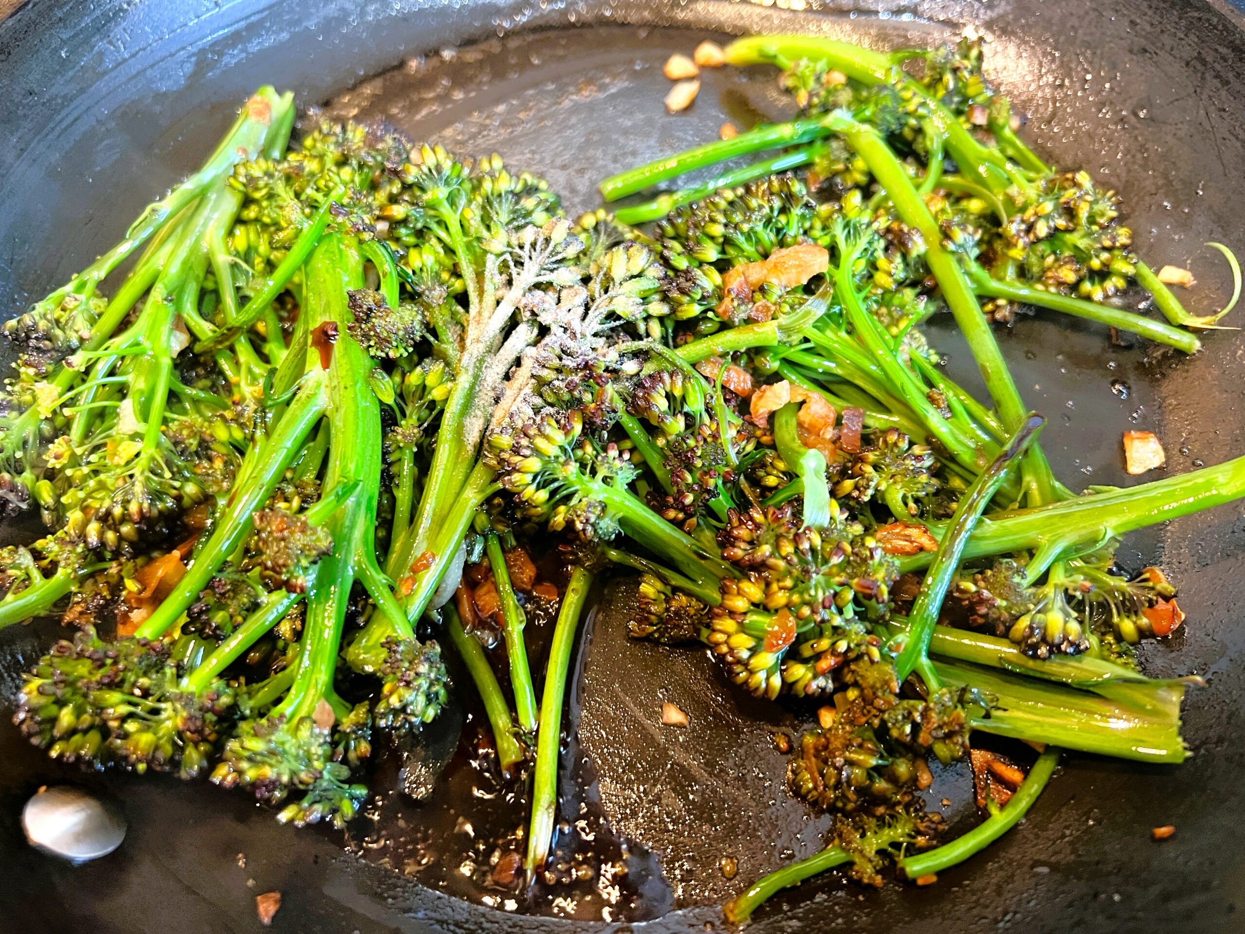 Tossed Purple Sprouting Broccoli Stems Recipe