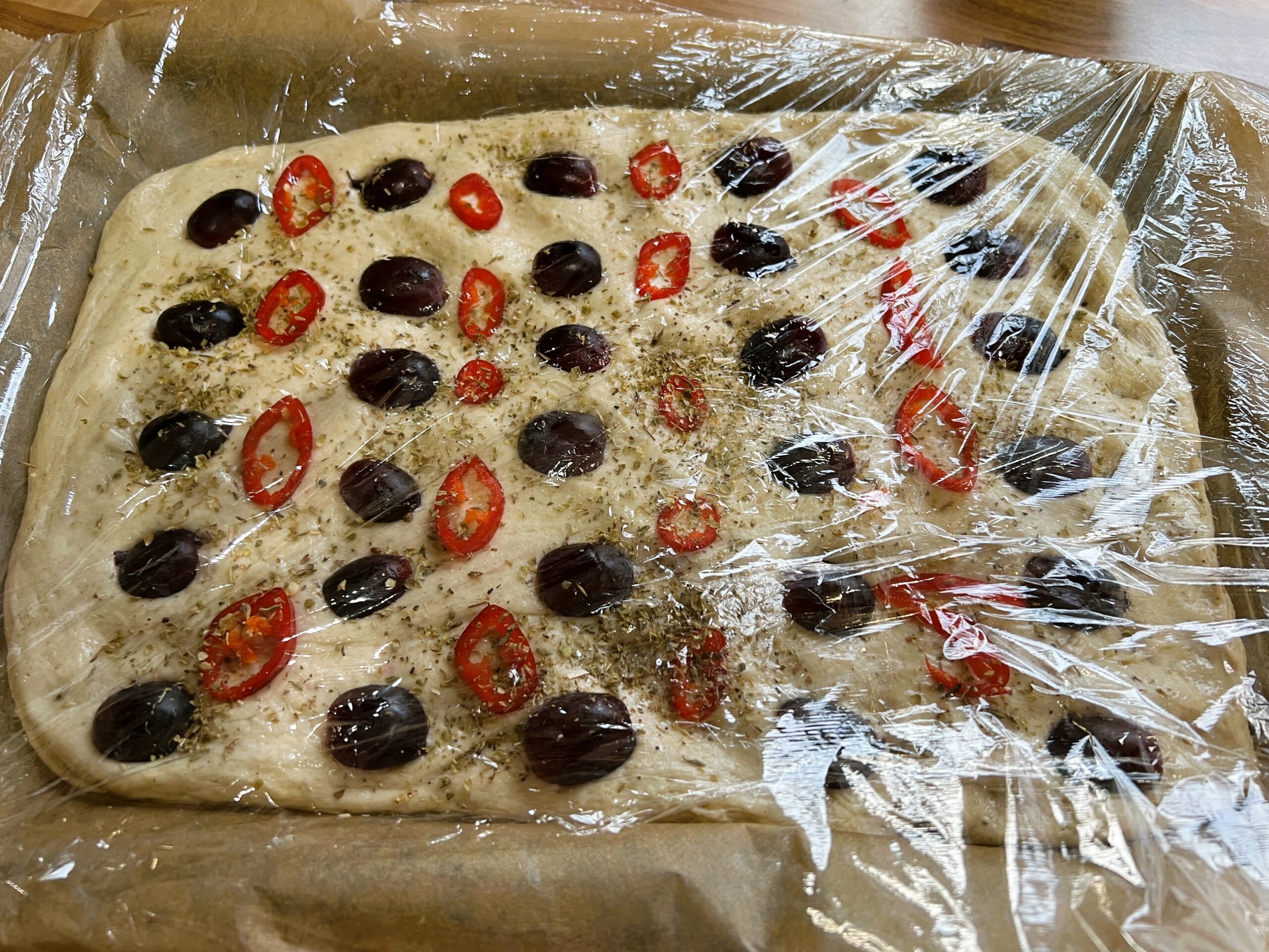 Grapes and Chilli Focaccia Recipe