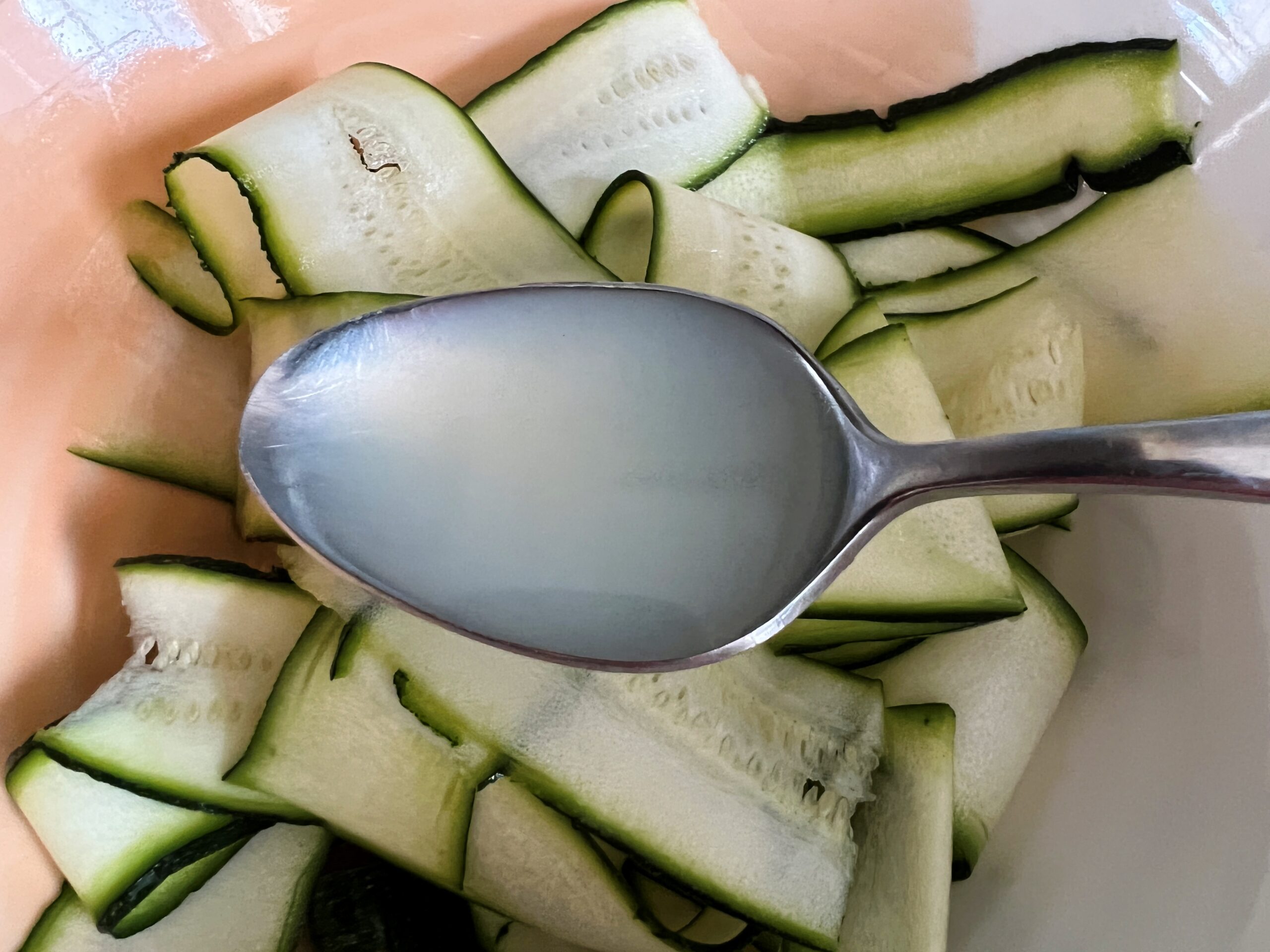 Seared Basil Scallops with Courgette Ribbons Recipe