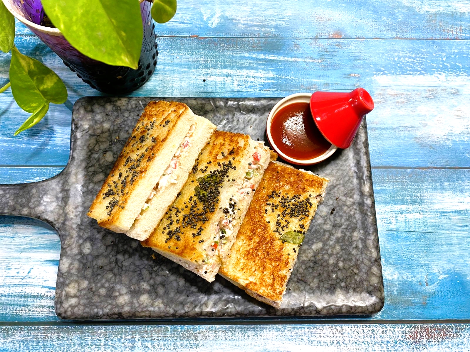 Dahi Toast/ Yogurt Bread Recipe