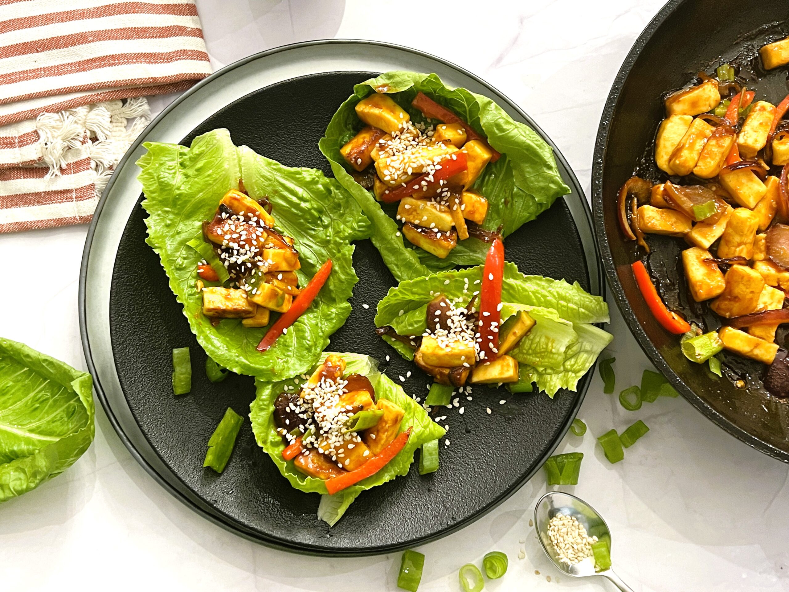 Firecracker Tofu Lettuce Wrap Recipe