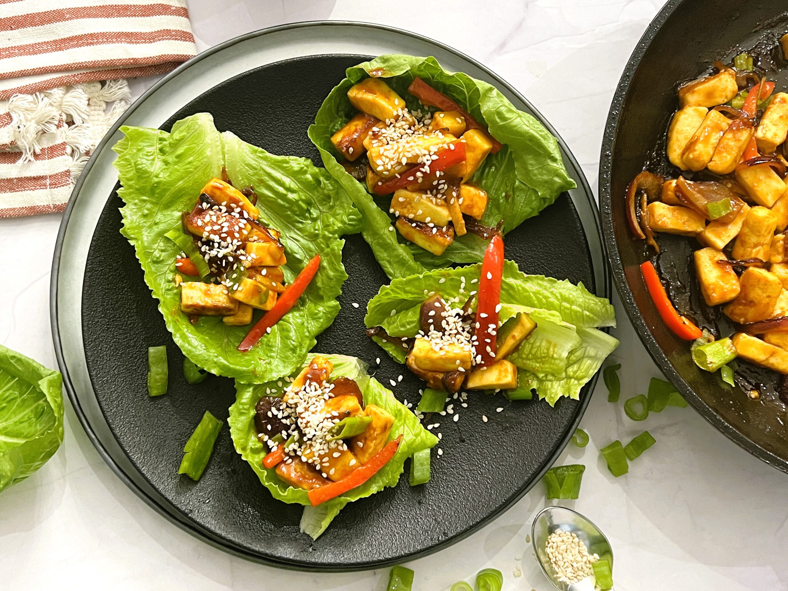 Firecracker Tofu Lettuce Wrap Recipe