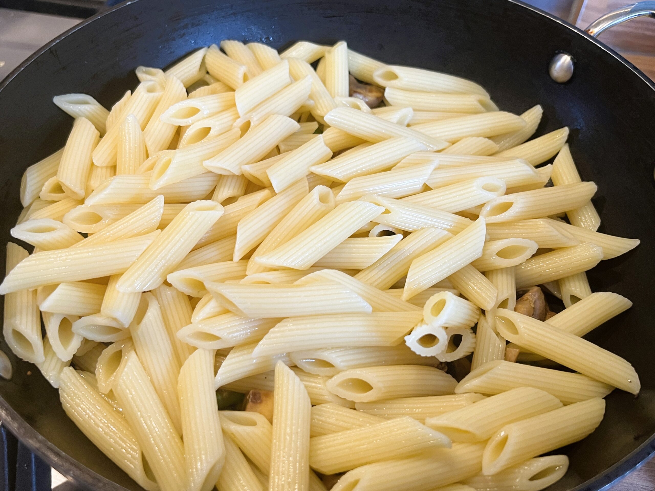 Lemon Garlic Mushroom Asparagus Pasta Recipe