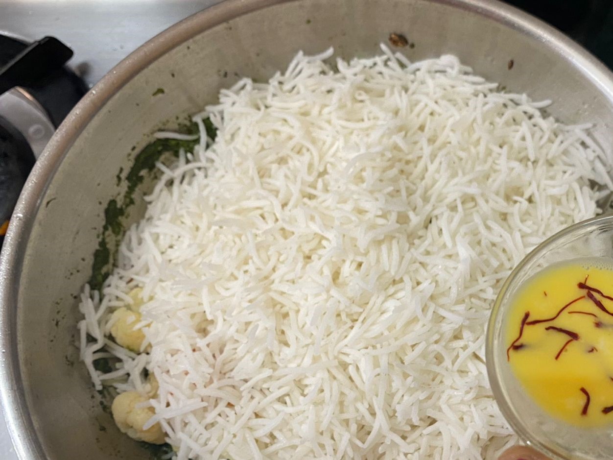 Haryali Hyderabadi Biryani Recipe