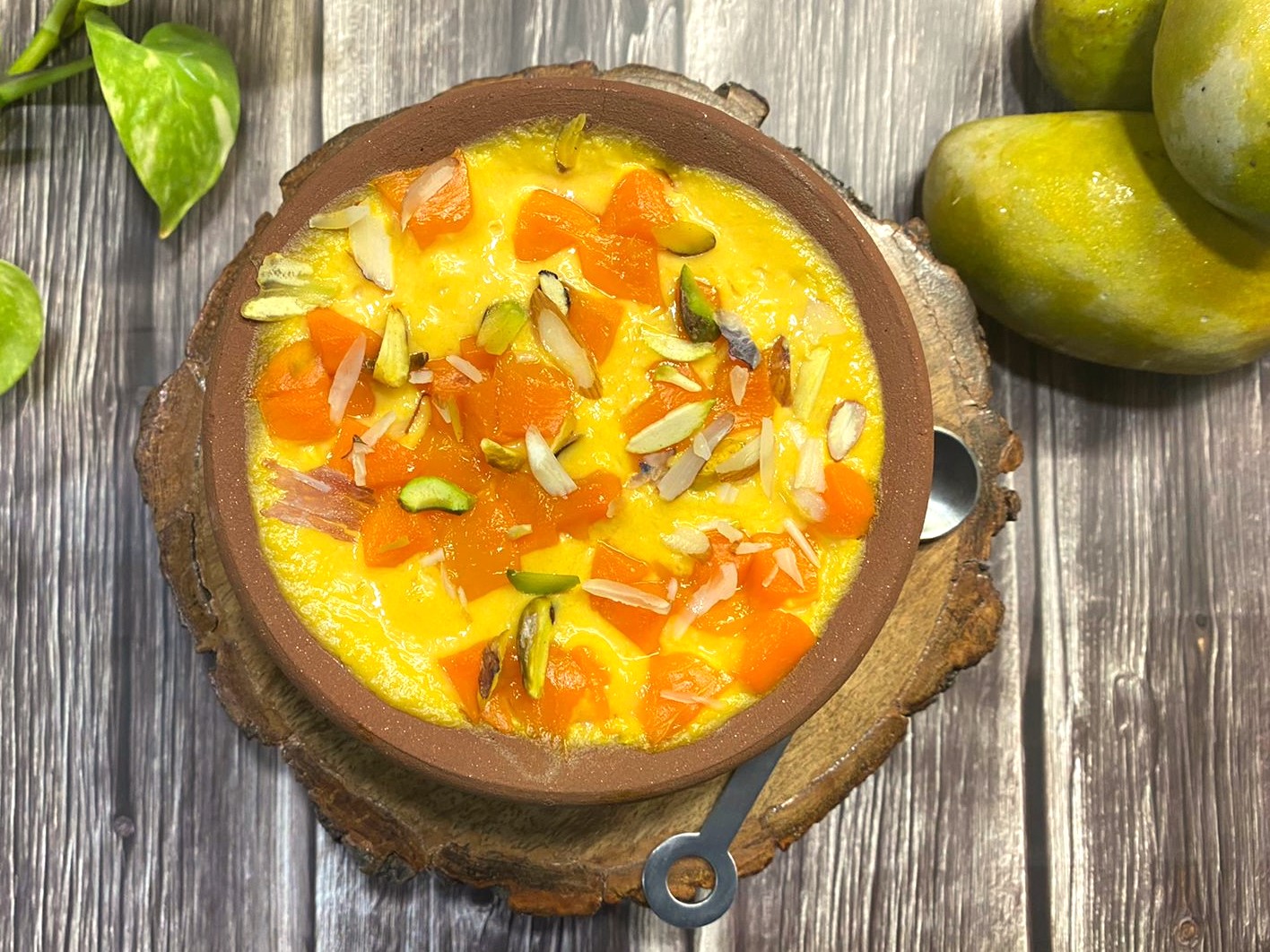 Eggless Mango Custard Recipe