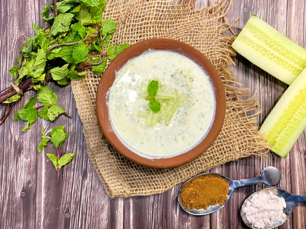 Mint Cucumber Raita Recipe