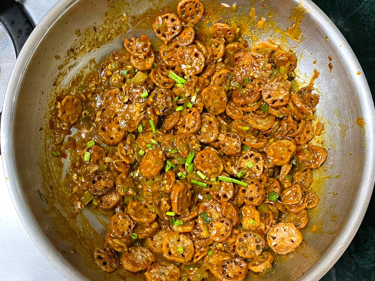 Crispy Chilli Lotus Stem Recipe