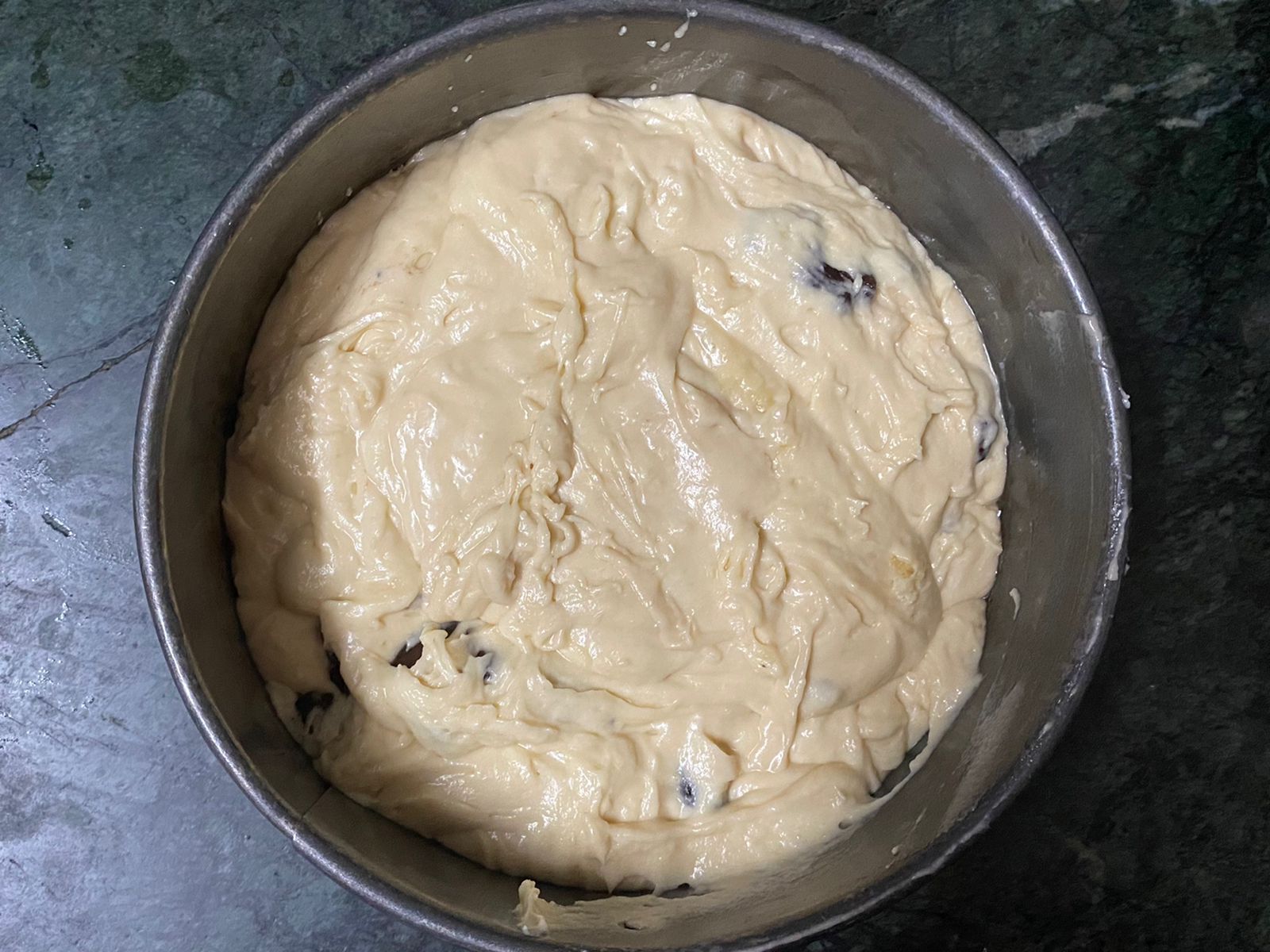 Eggless Vanilla Chocolate Chip Cake Recipe