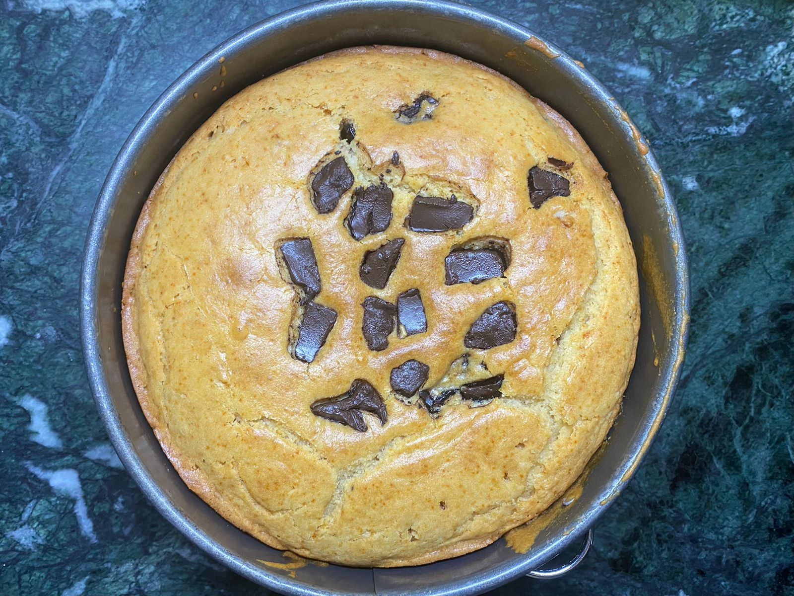 Eggless Vanilla Chocolate Chip Cake Recipe