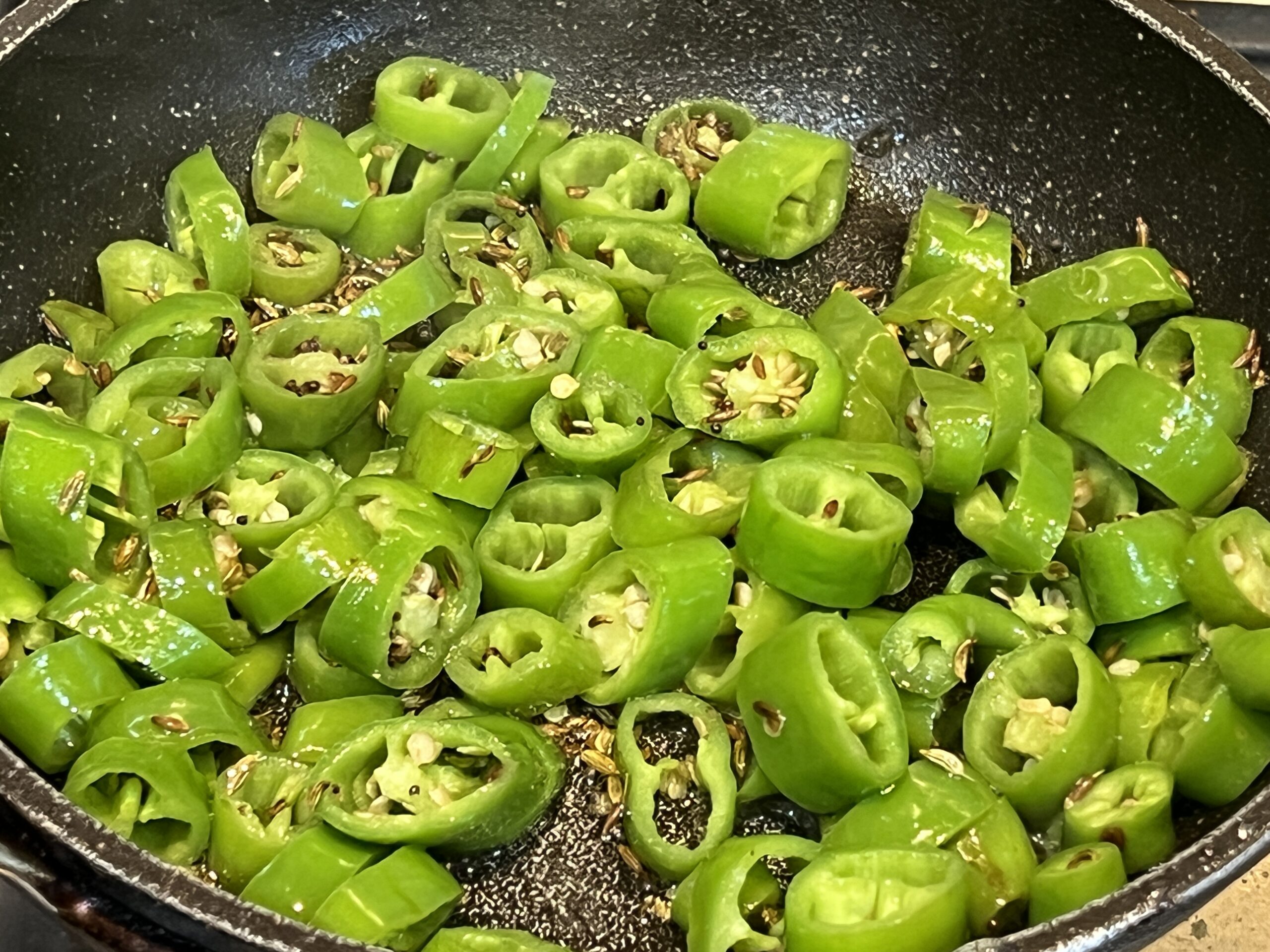 Mirchi Ki Tipore Recipe (Rajasthani Green Chilli Subzi)