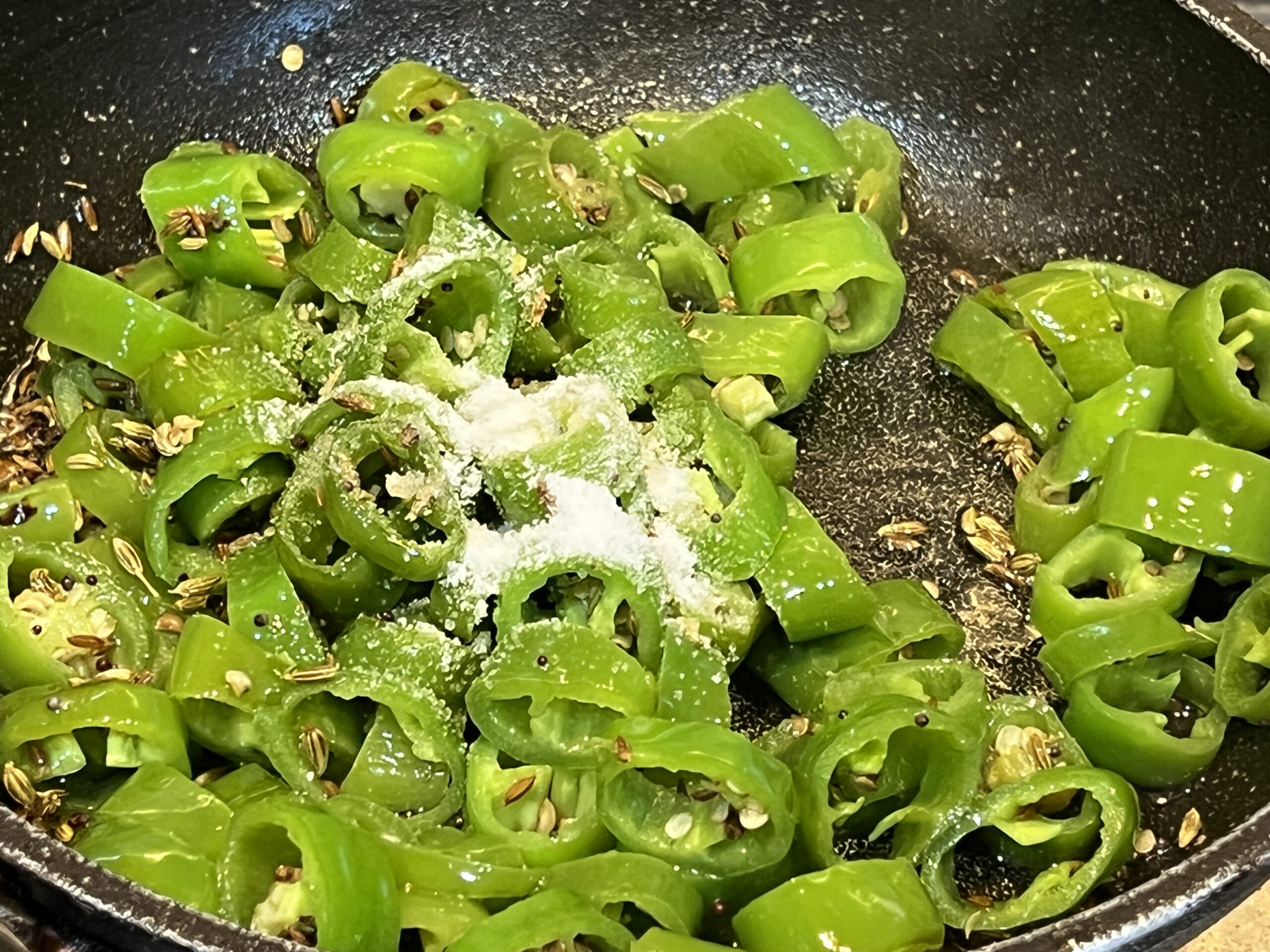 Mirchi Ki Tipore Recipe (Rajasthani Green Chilli Subzi)