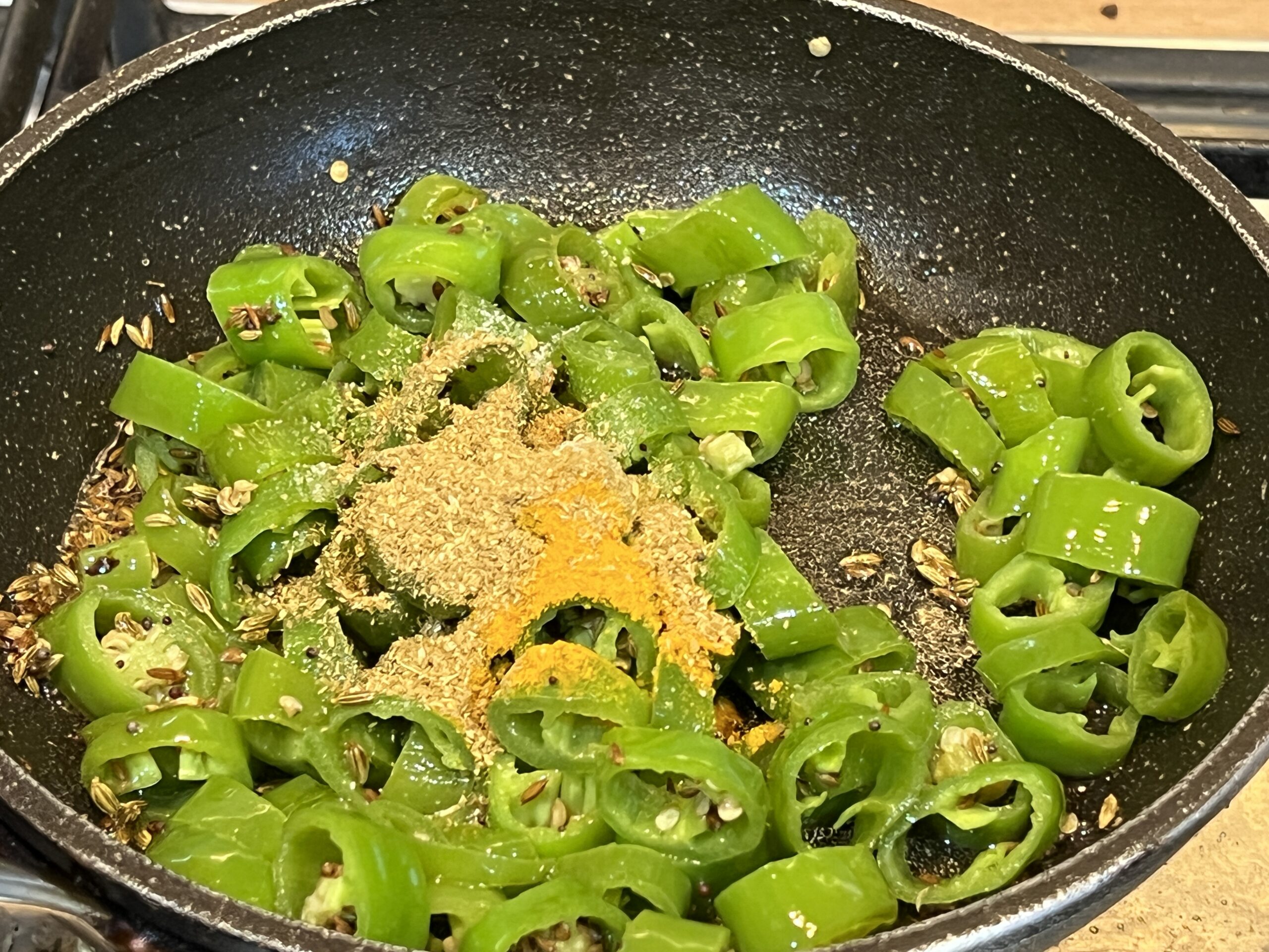 Mirchi Ki Tipore Recipe (Rajasthani Green Chilli Subzi)