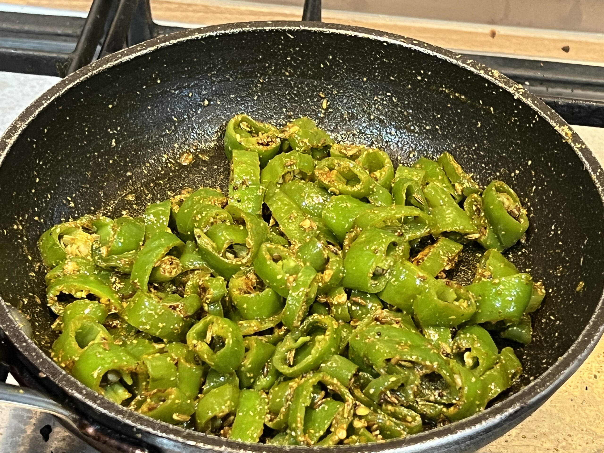 Mirchi Ki Tipore Recipe (Rajasthani Green Chilli Subzi)