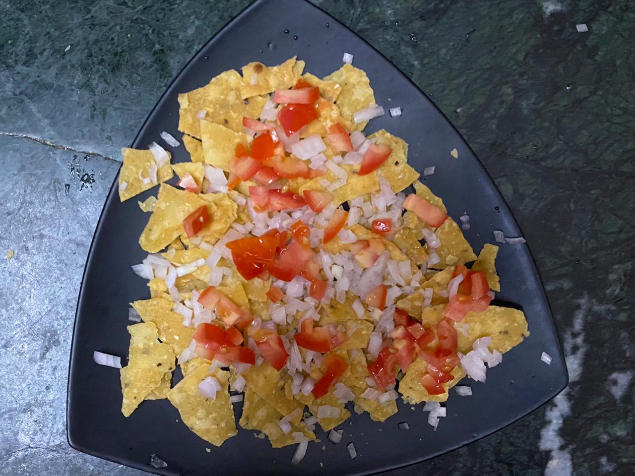 No Bake Loaded Vegetarian Nachos Recipe