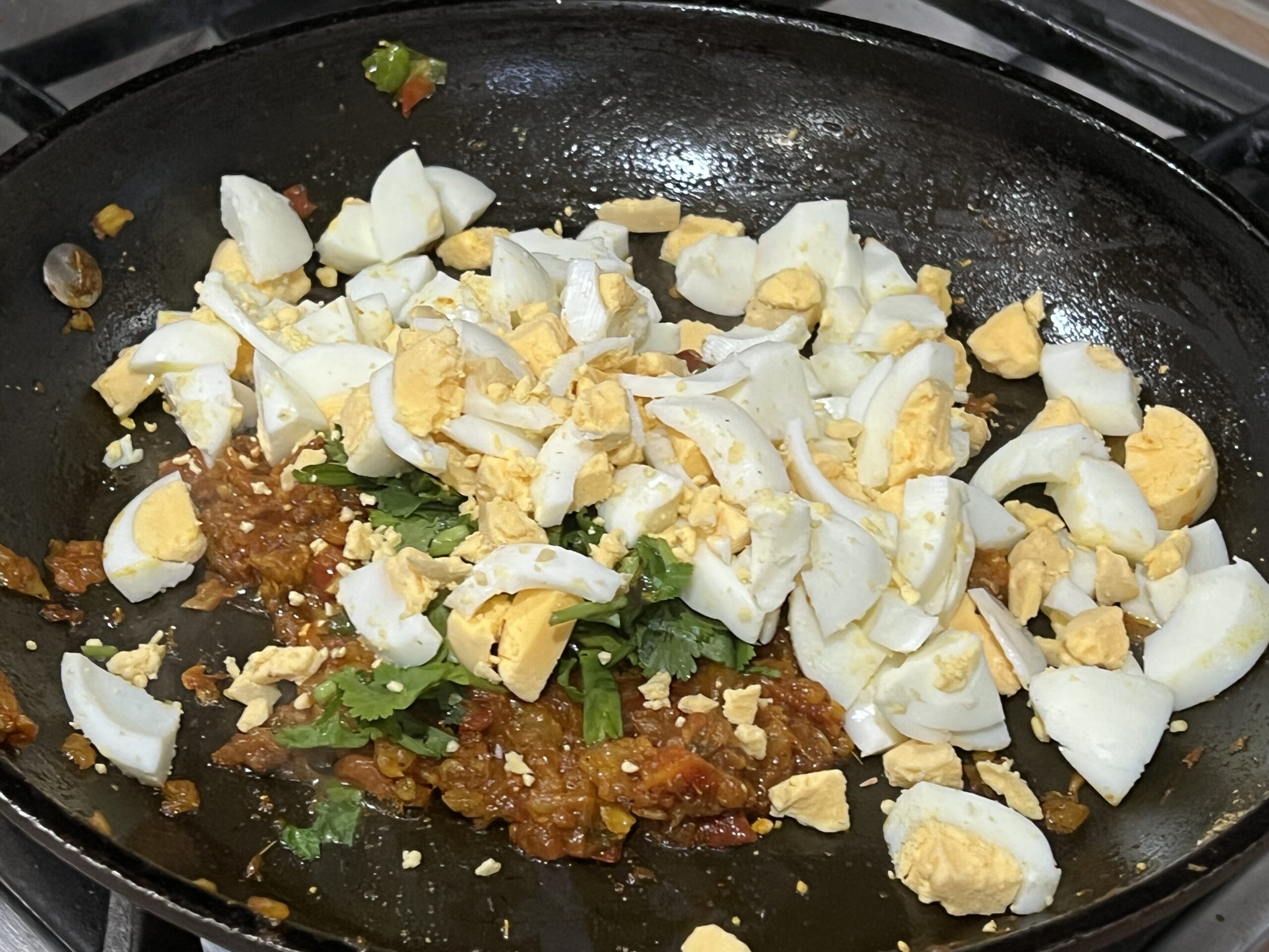 Hard Boiled Egg Bhurji Recipe