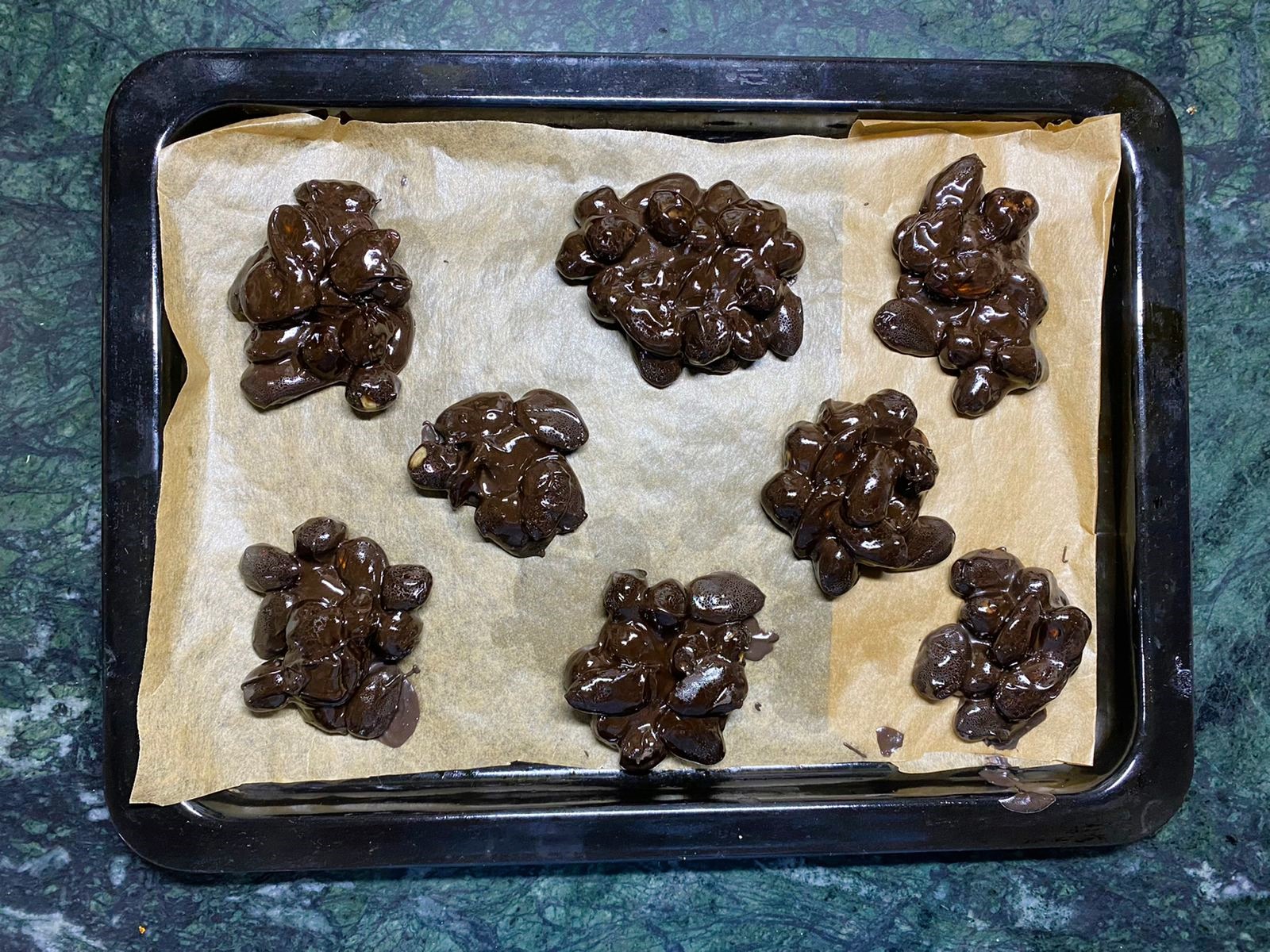 Dark Chocolate Almond and Hazelnut Clusters Recipe