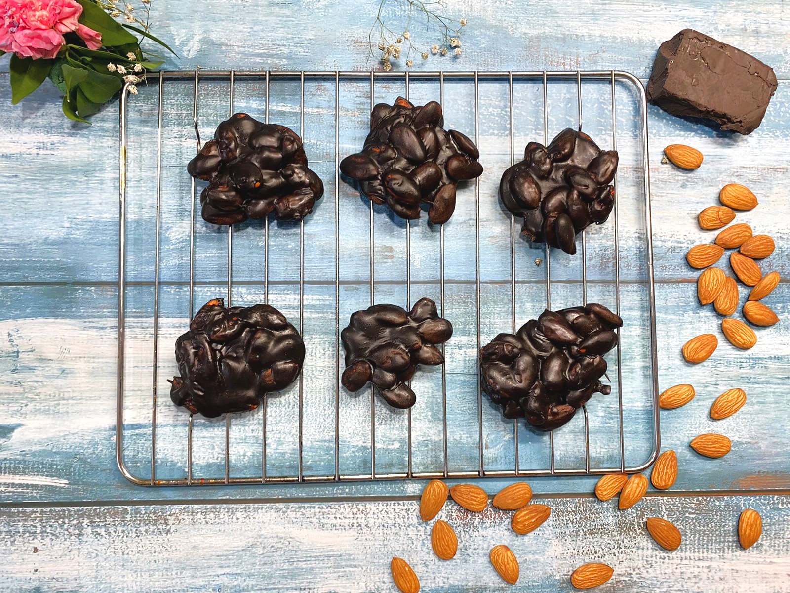 Dark Chocolate Almond and Hazelnut Clusters Recipe