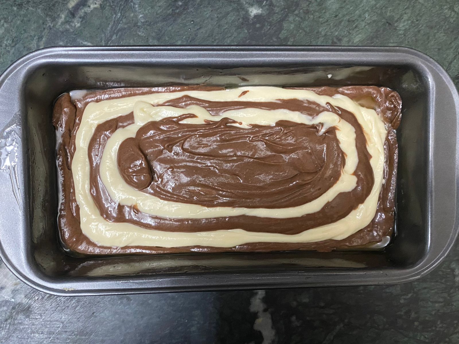 Eggless Marble Cake Recipe