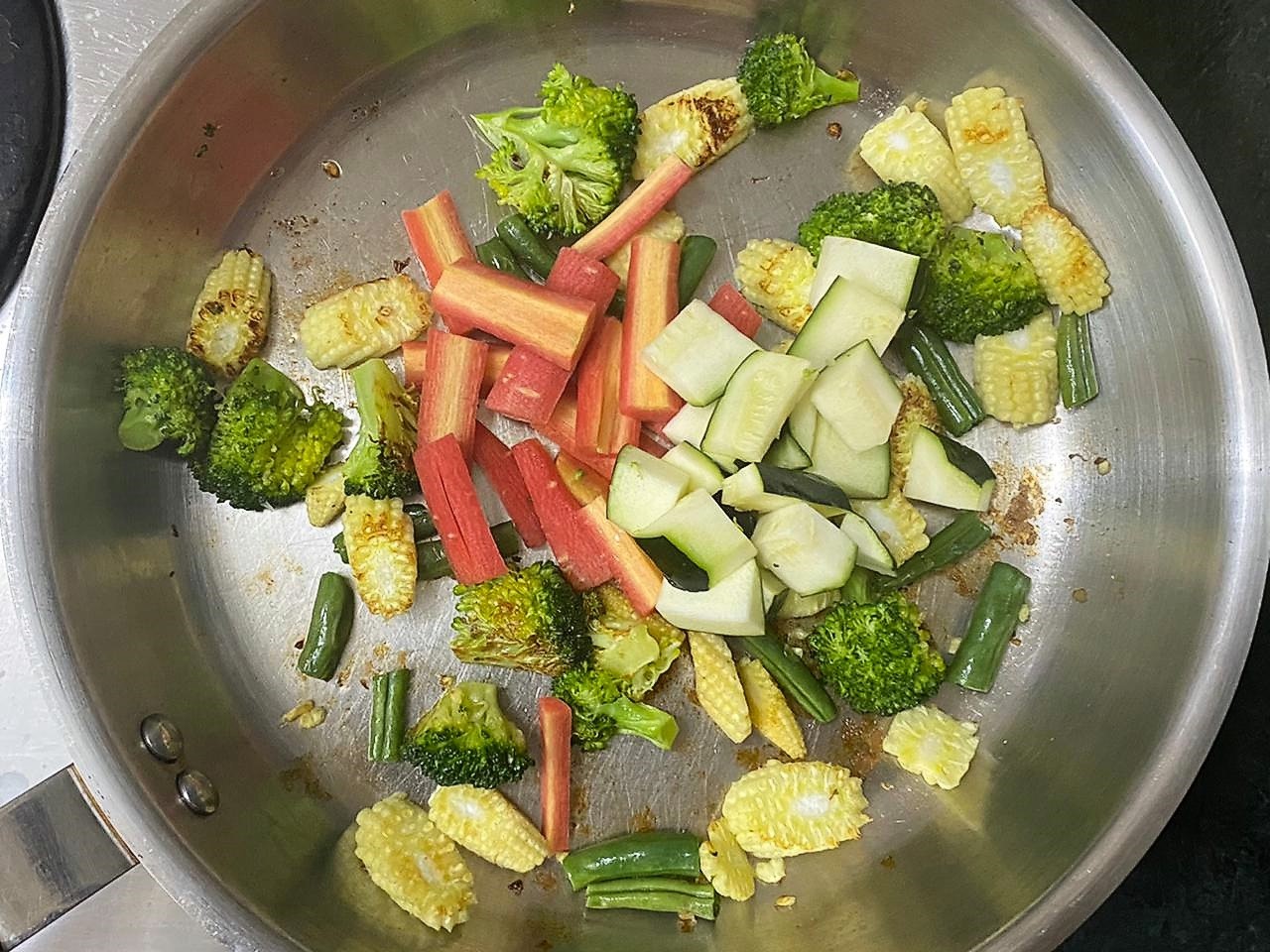 Sauteed Vegetables in Tandoori Sauce Recipe