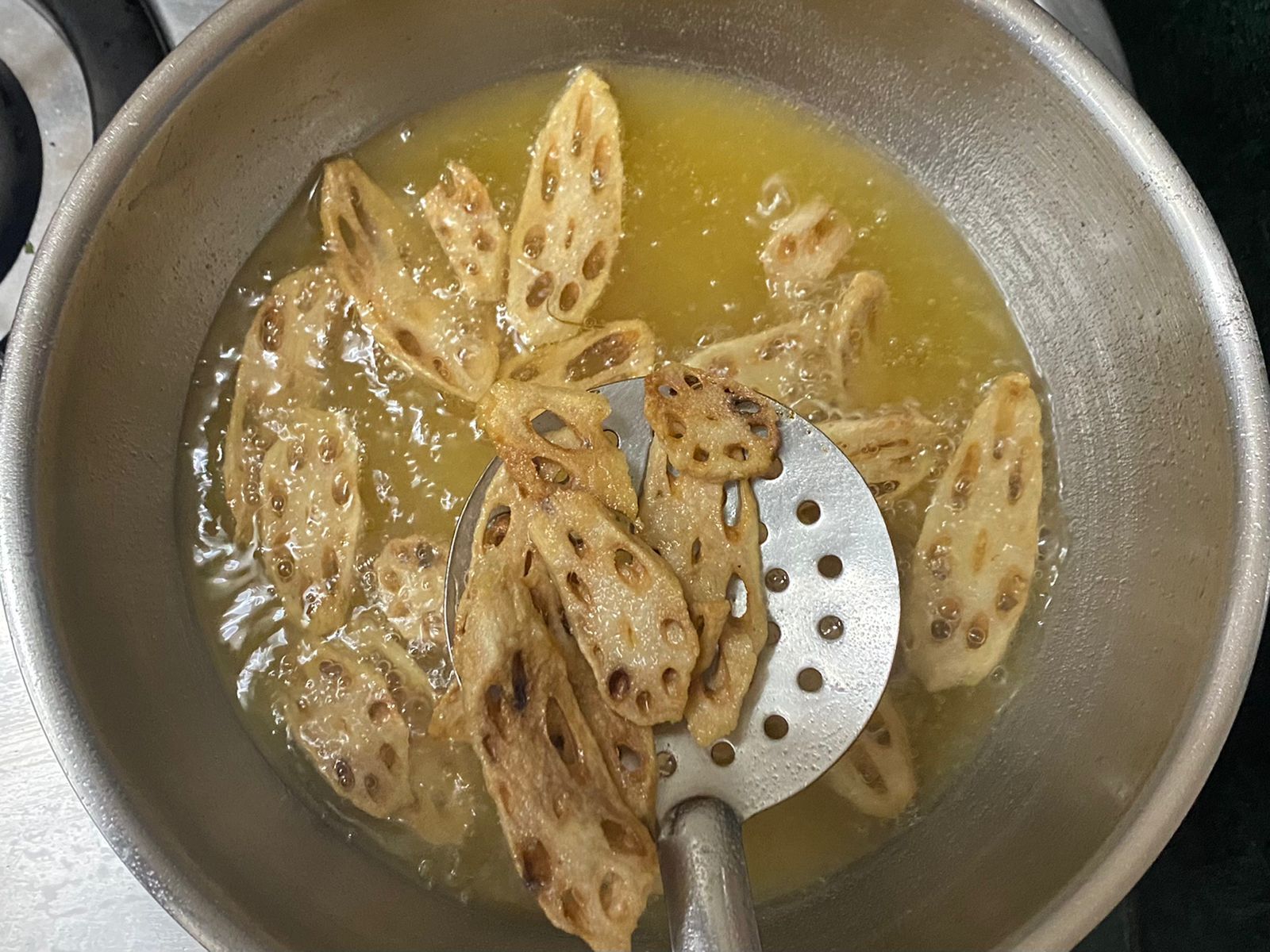 Honey Chilli Lotus Stem Recipe