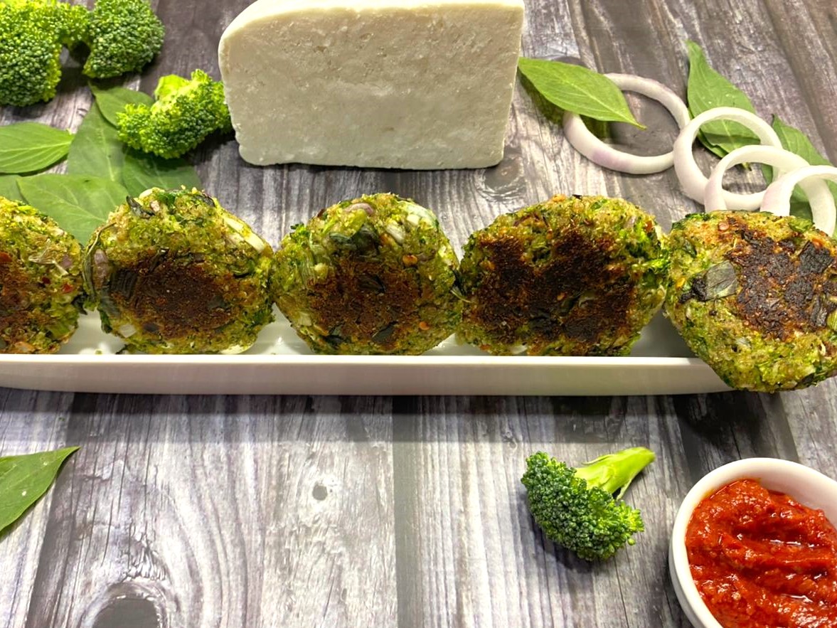 Broccoli Paneer Cutlet Recipe