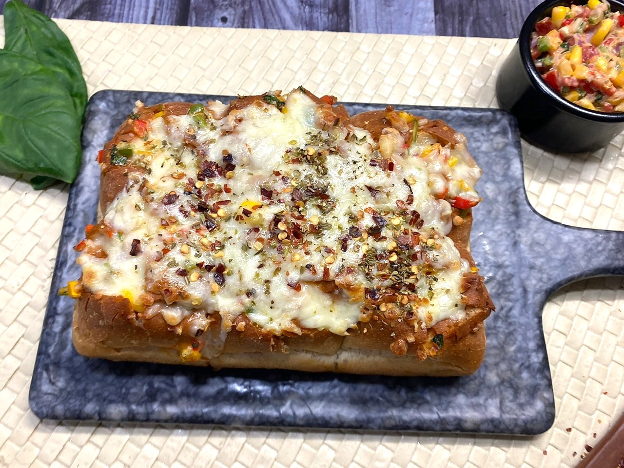 Cheesy Vegetable Pull Apart Bread Recipe