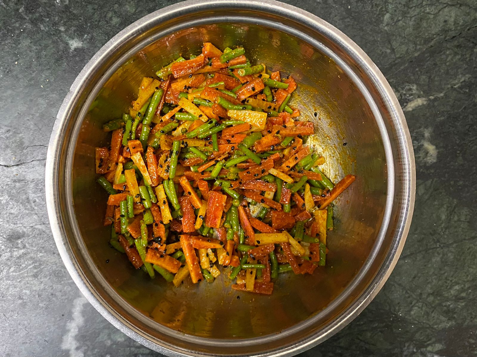 Gajar Mooli Beans Achar Recipe