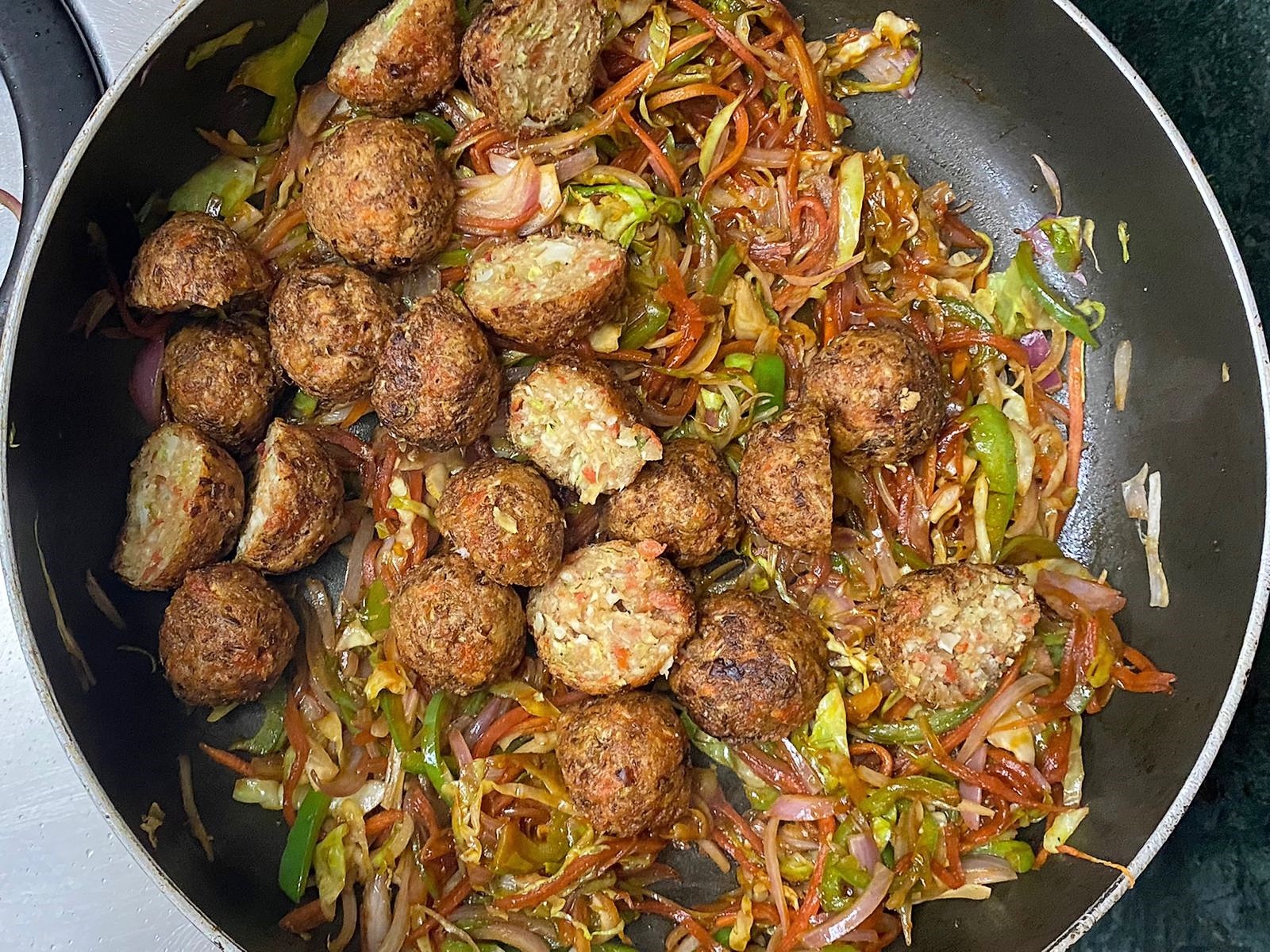 Street Style Vegetarian Manchurian Frankie Recipe