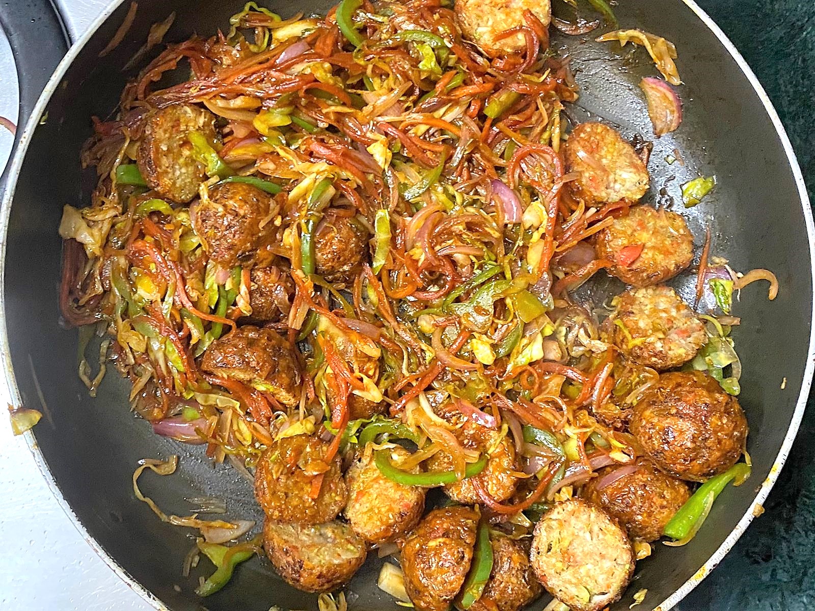 Street Style Vegetarian Manchurian Frankie Recipe