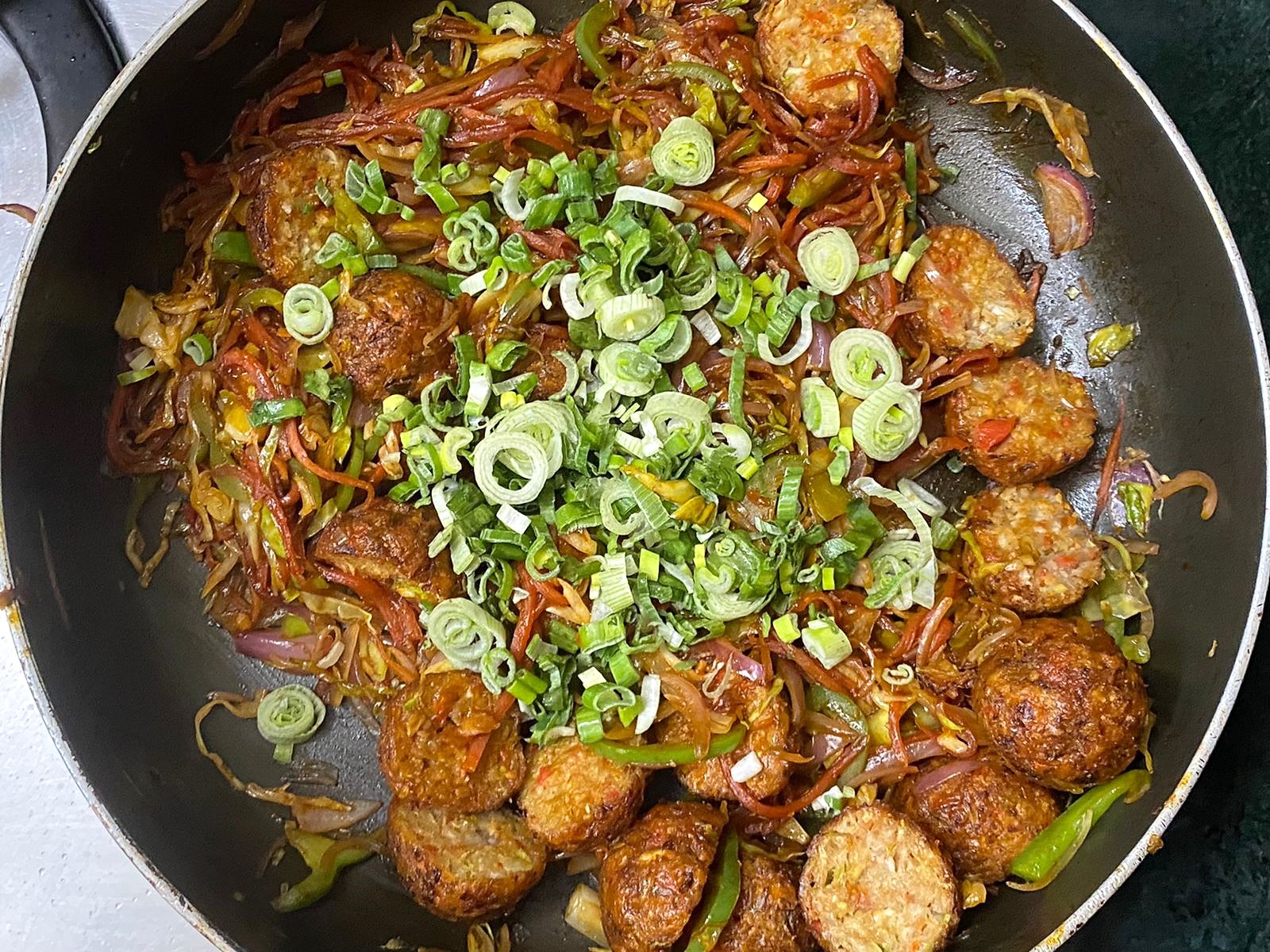 Street Style Vegetarian Manchurian Frankie Recipe