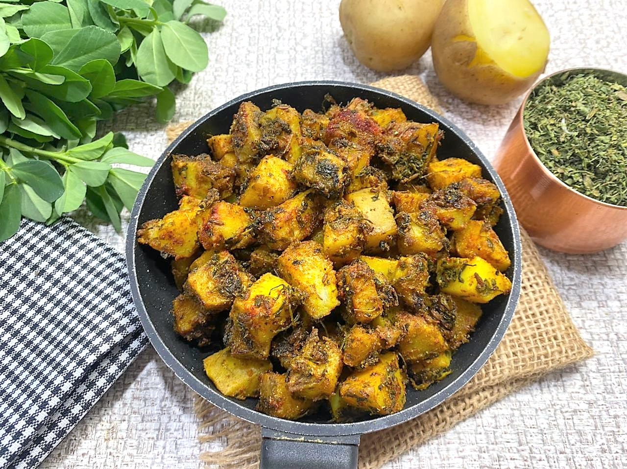 Quick Aloo Kasuri Methi Recipe