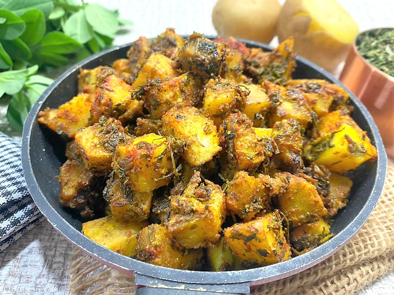 Quick Aloo Kasuri Methi Recipe