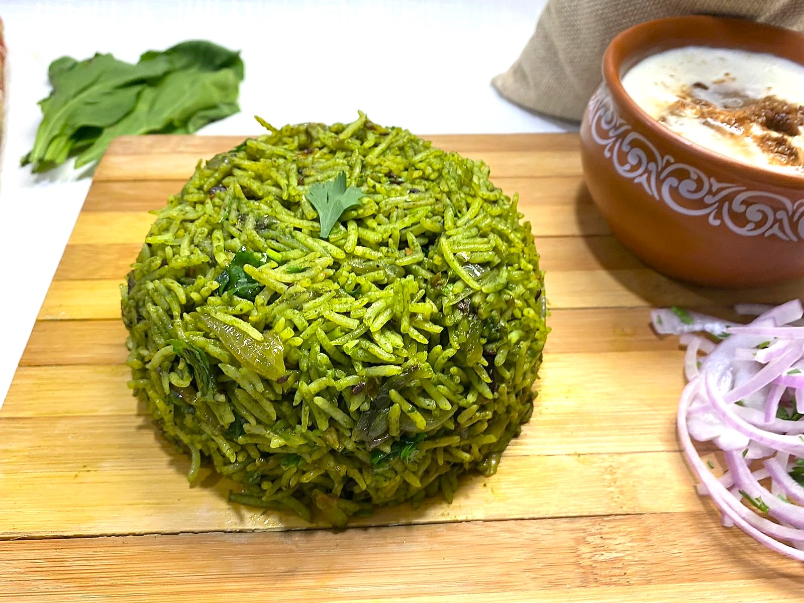 Spinach Rice Recipe