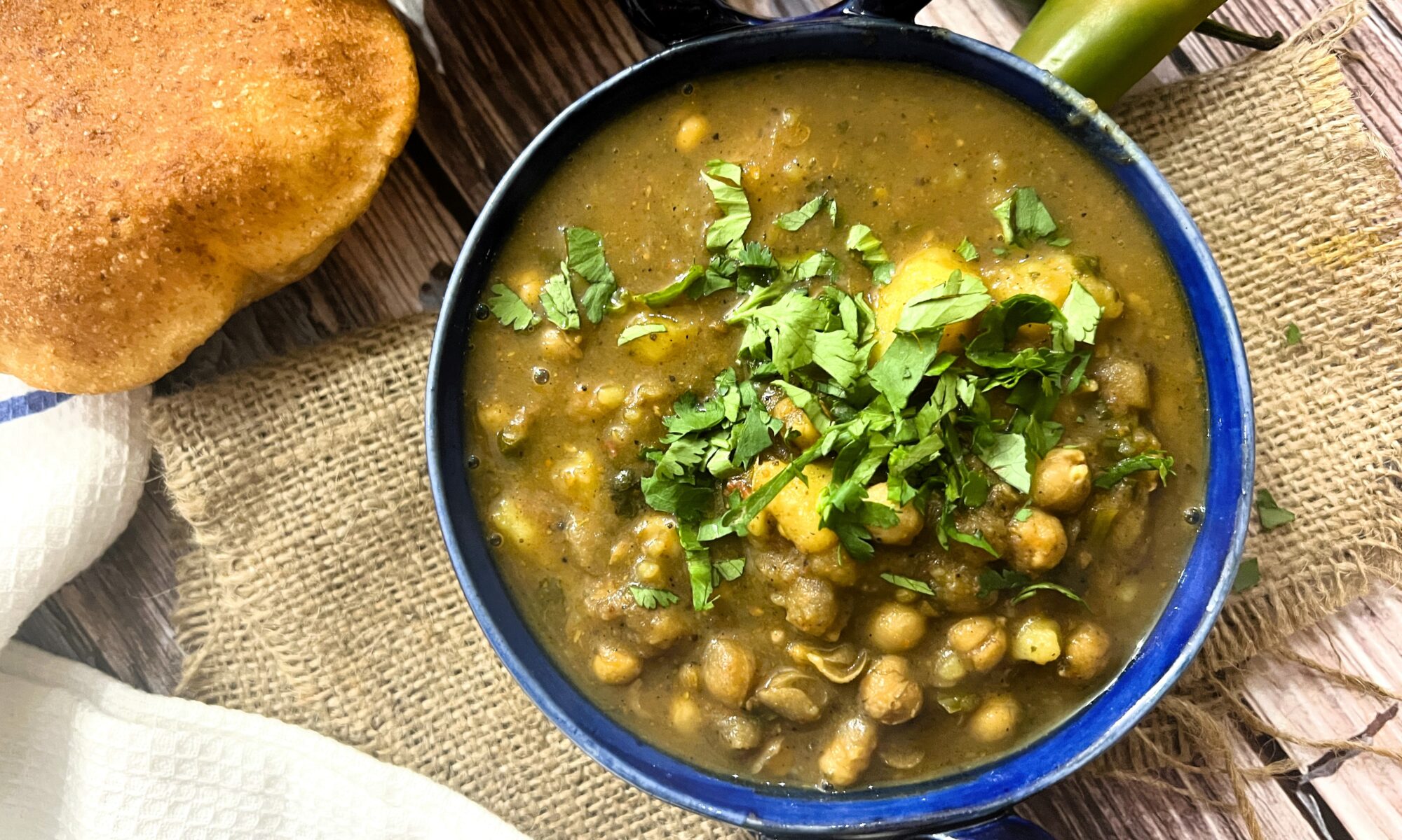 Delhi Street Style Aloo Chola Subzi Recipe