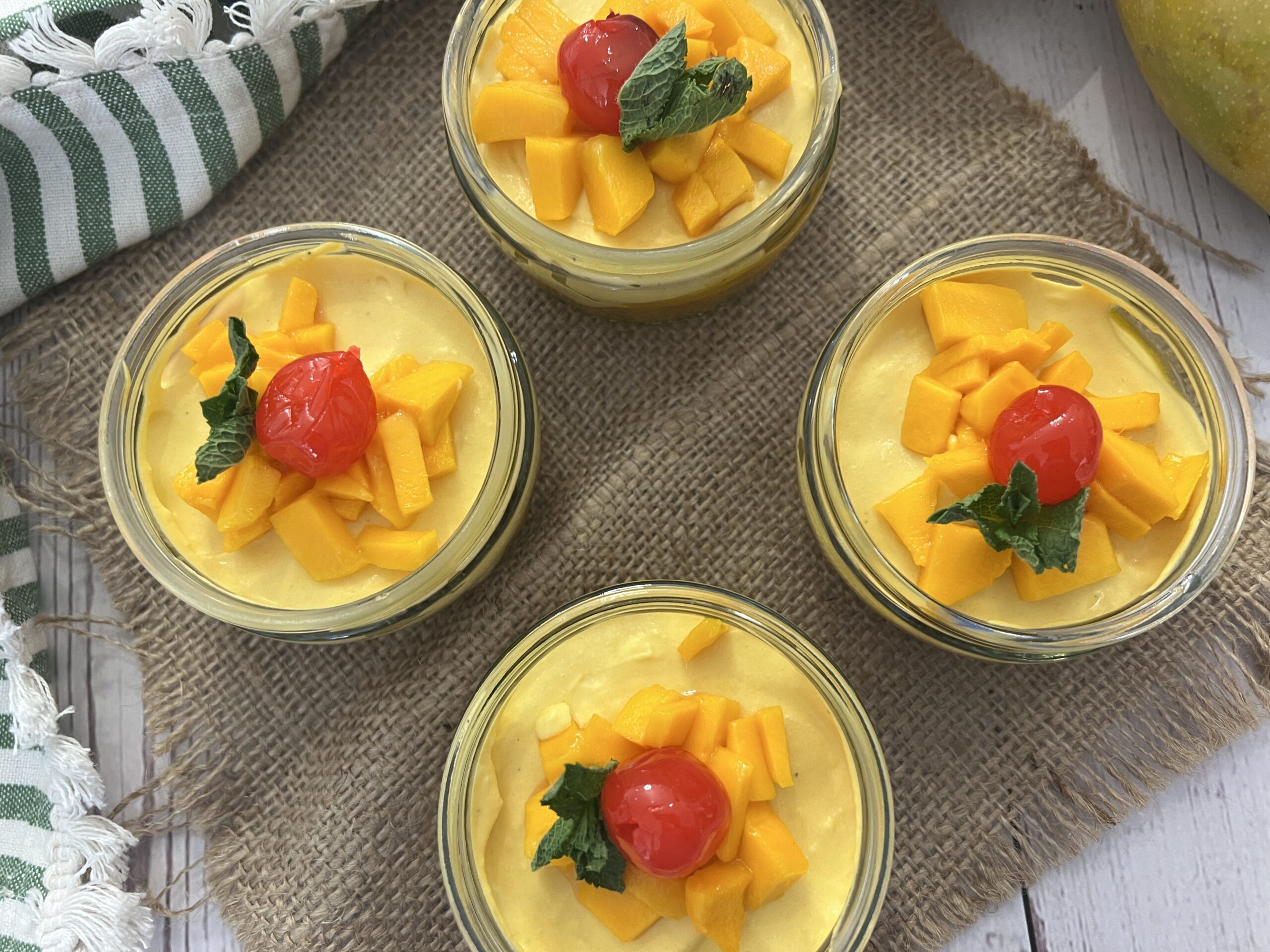 Eggless Mango Mousse Recipe