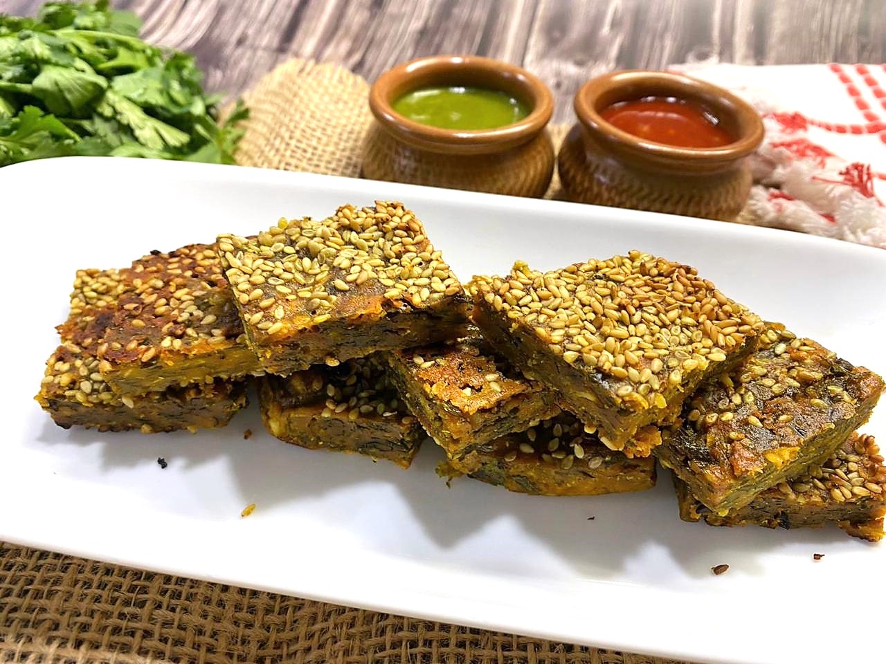 Maharashtrian Kothimbir Vadi Recipe