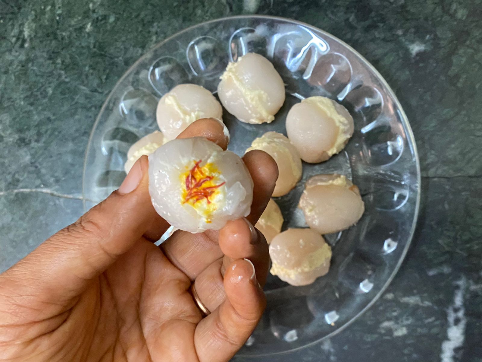 Lychee Sandesh Recipe