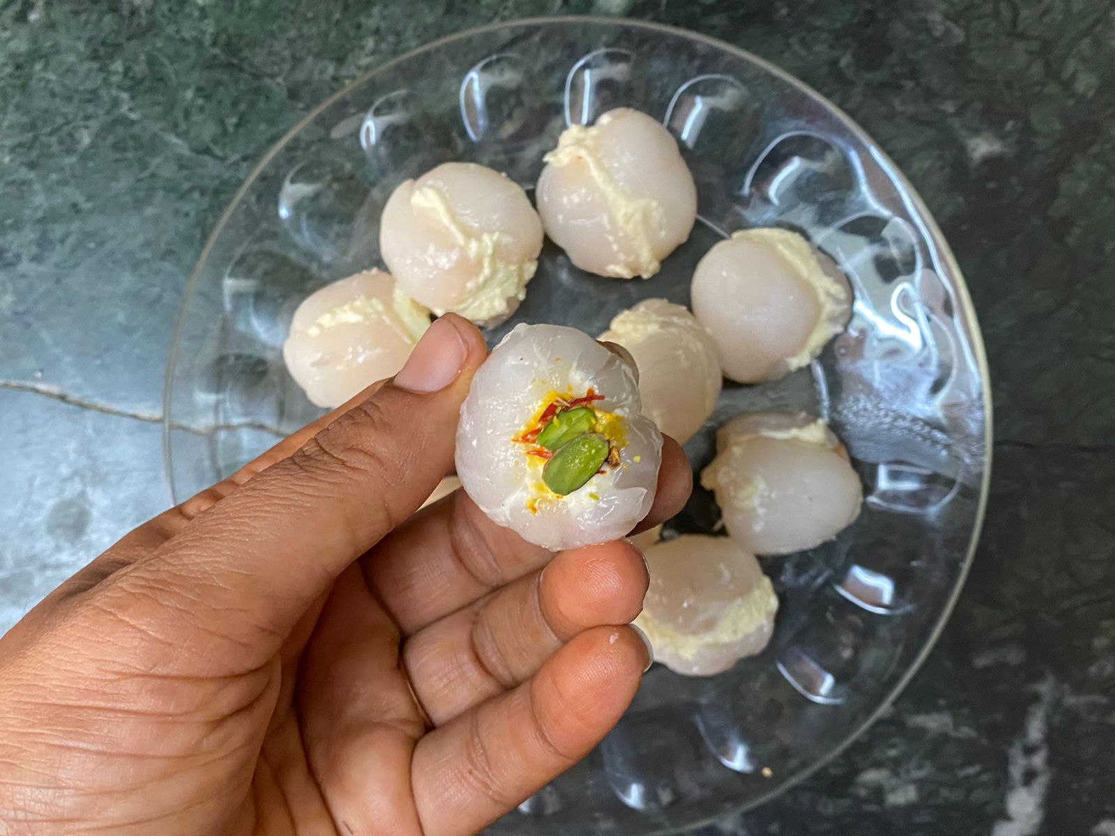 Lychee Sandesh Recipe