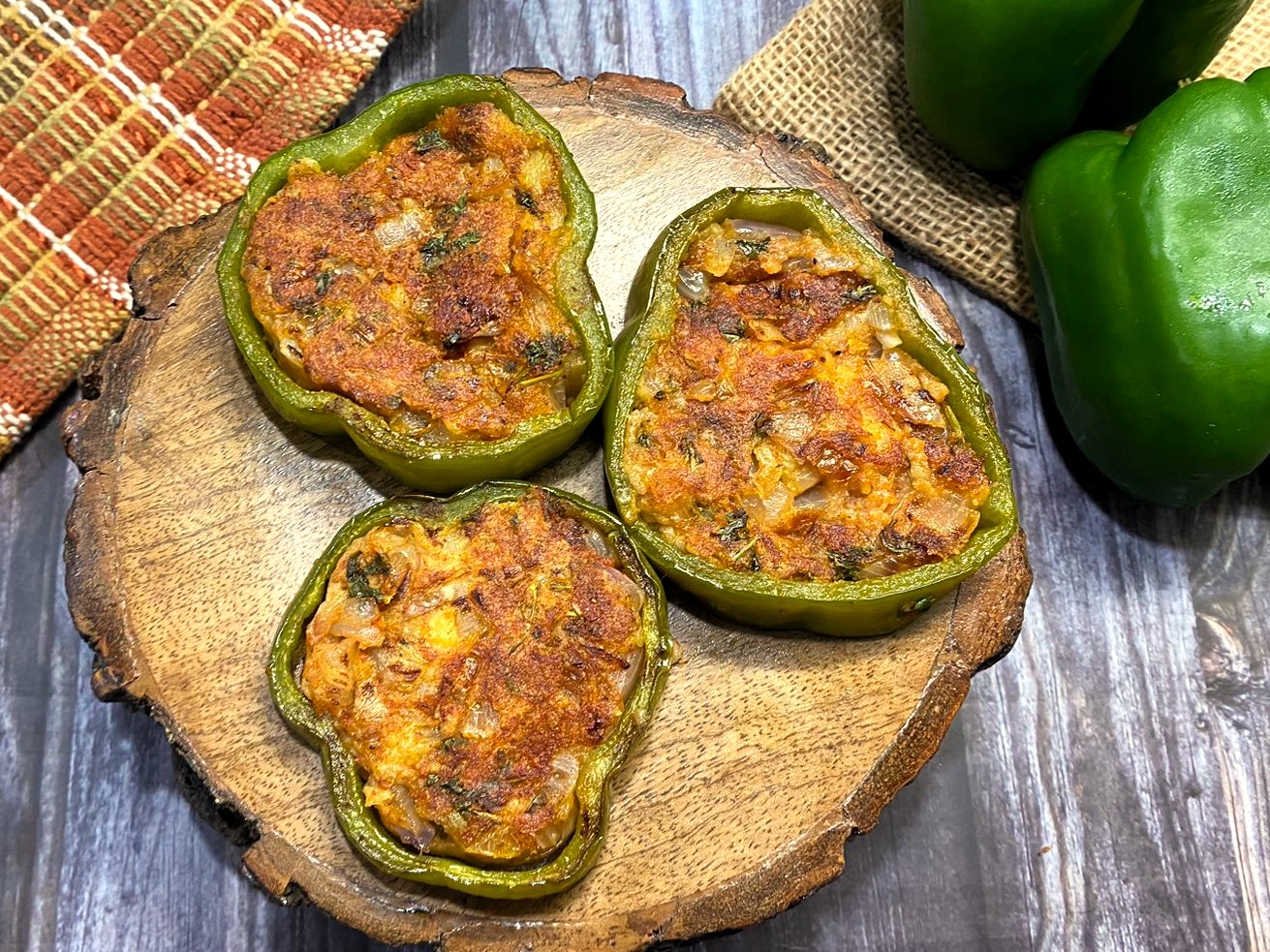 Stuffed Pepper Rings Recipe