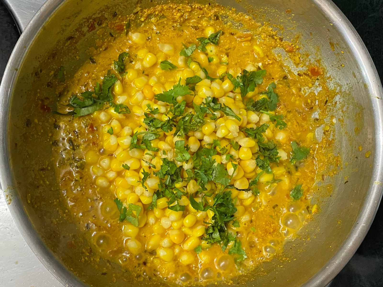 Creamy Masala Corn Recipe